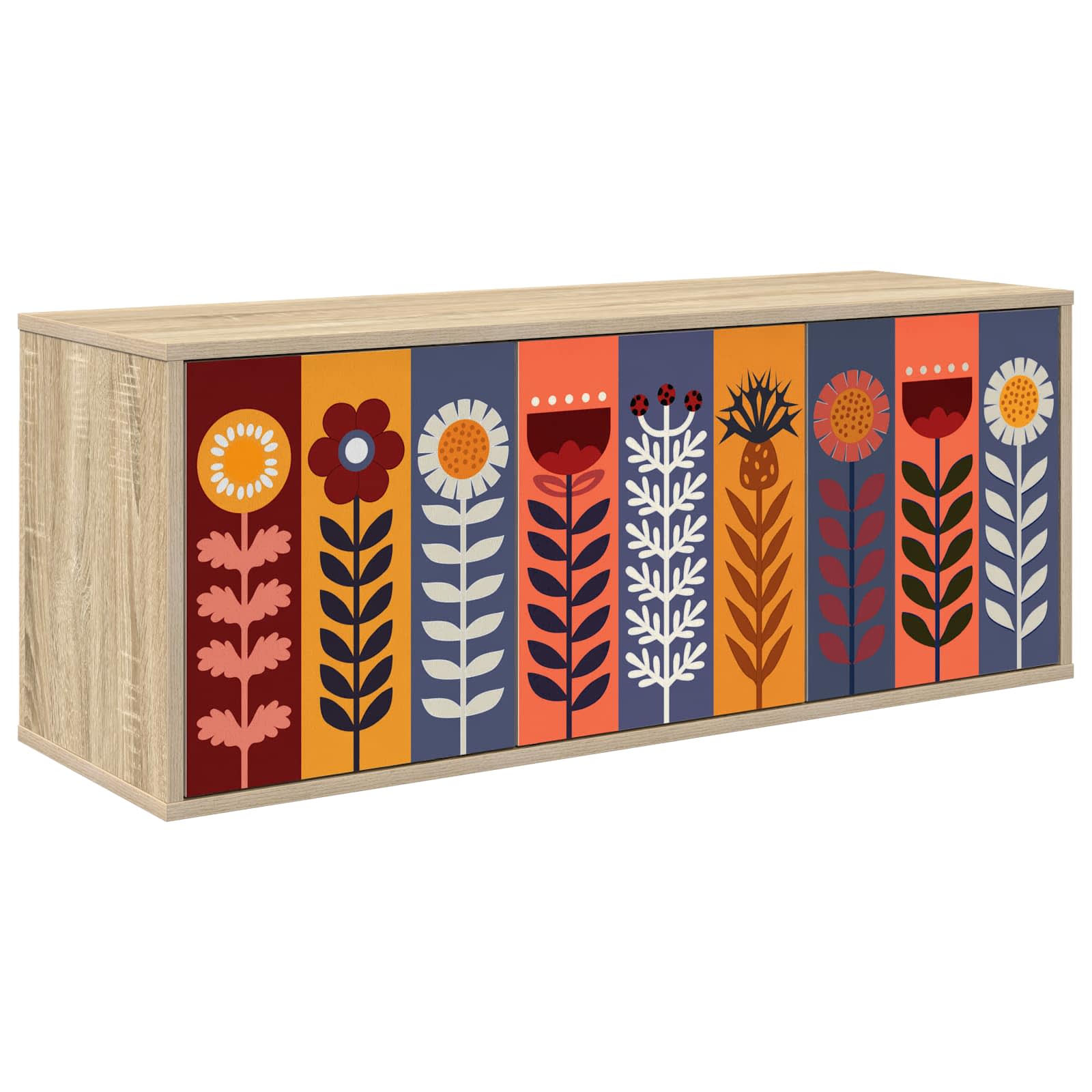 Wandmontierter TV-Schrank ESSEN 102 x 33 x 40 cm Sonoma-Eiche