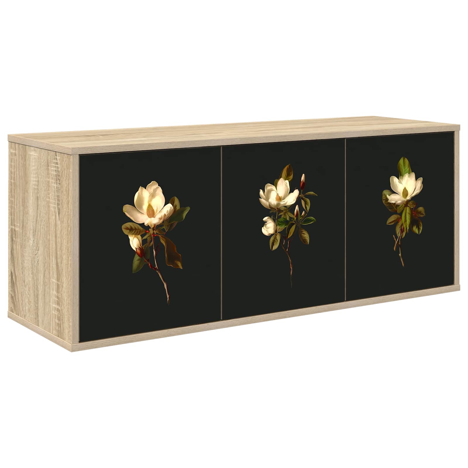 Wandmontierter TV-Schrank BREMEN 102 x 33 x 40 cm Sonoma-Eiche