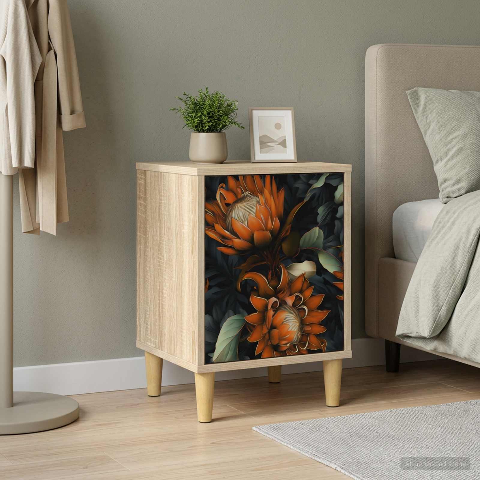 Nachttisch LOCHEM Sonoma-Eiche 36 x 33 x 50 cm Holzwerkstoff