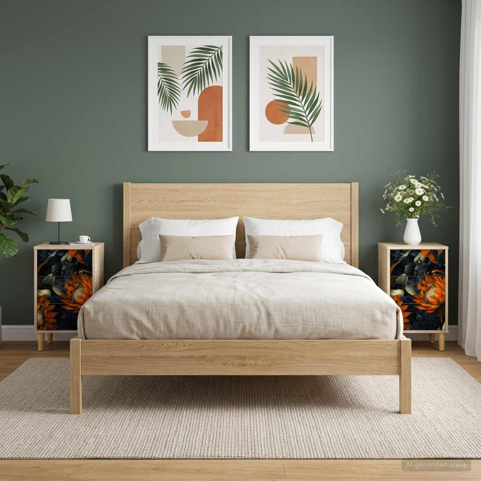 Nachttisch LOCHEM 2 stk. Sonoma-Eiche 36 x 33 x 60 cm