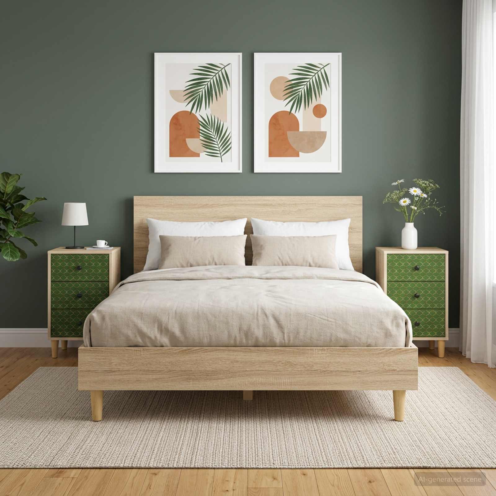Nachttisch GELEEN 2 stk. Sonoma-Eiche 36 x 33 x 60 cm