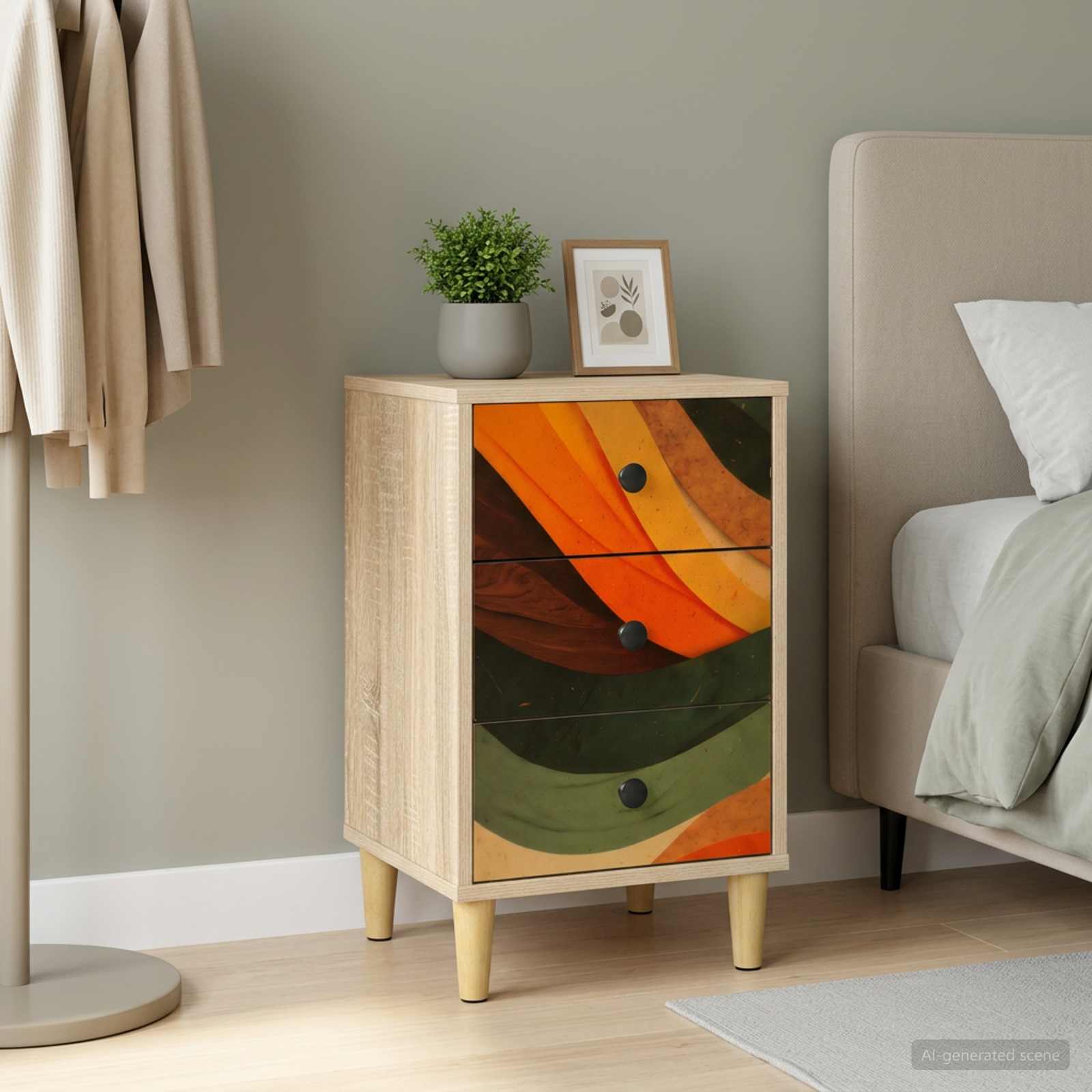 Nachttisch BONN Sonoma-Eiche 36 x 33 x 60 cm Holzwerkstoff