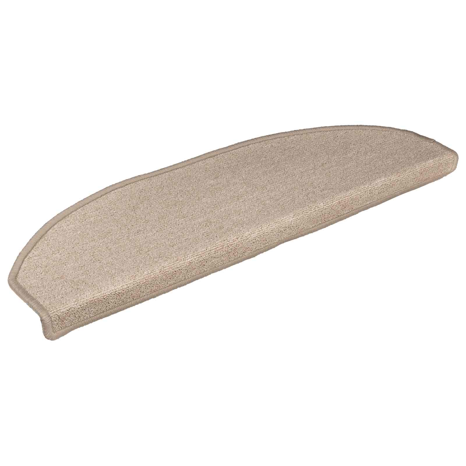 Selbstklebende Stufenmatten 15 Stk. 80 x 24,5 x 3,5 cm Taupe