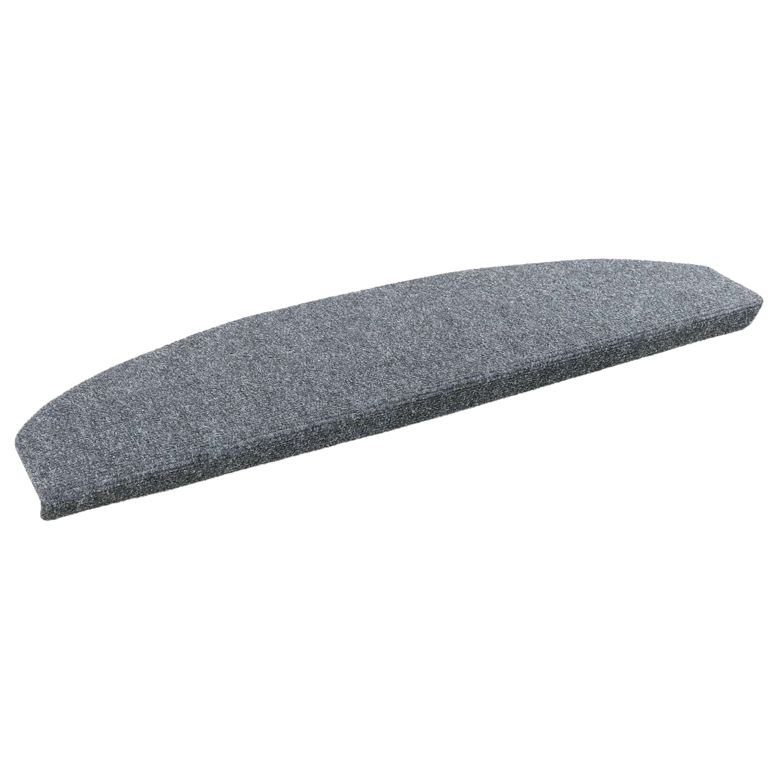 Selbstklebende Stufenmatten 15 Stk. 80 x 24,5 x 3,5 cm Hellgrau