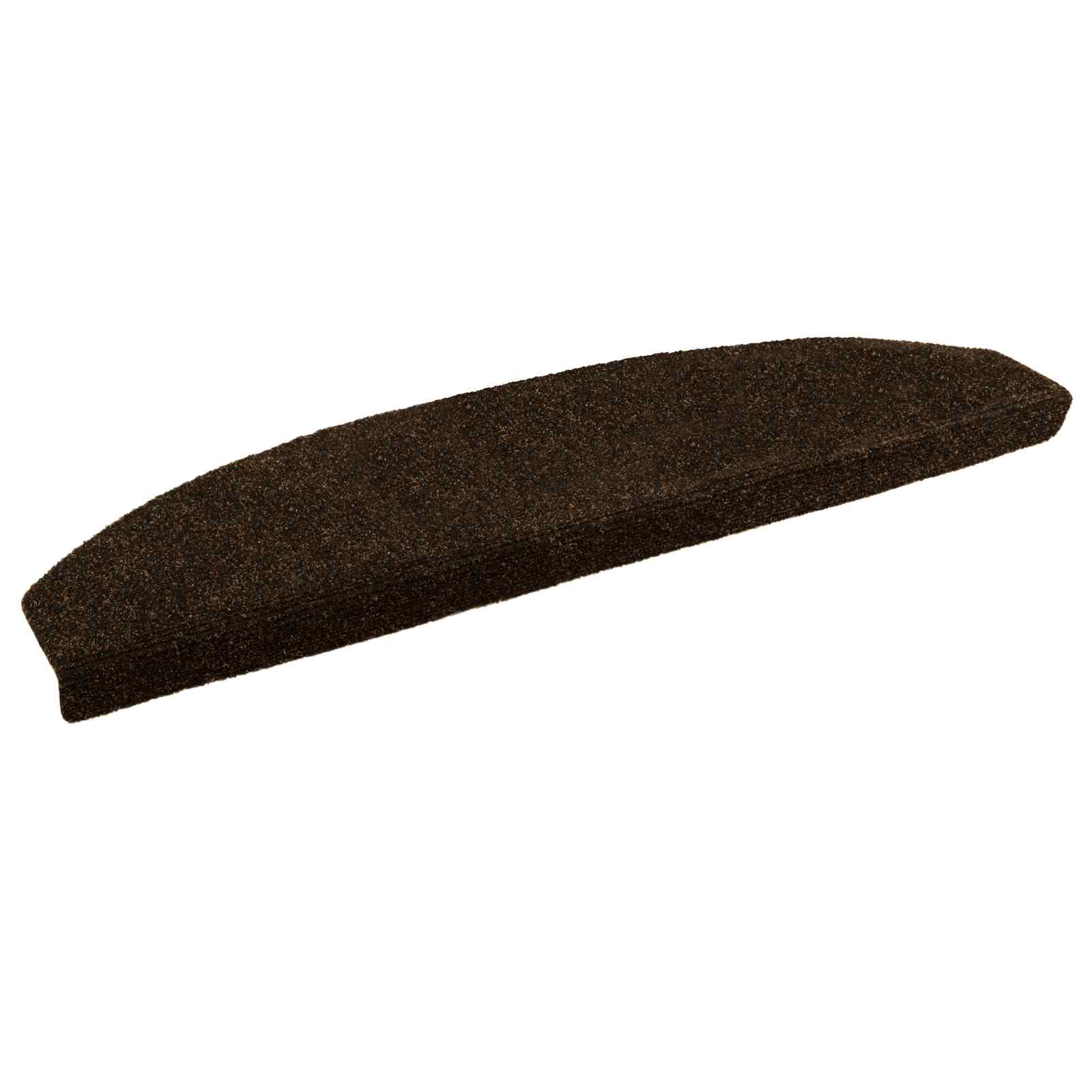 Selbstklebende Stufenmatten 15 Stk. 80 x 24,5 x 3,5 cm Braun