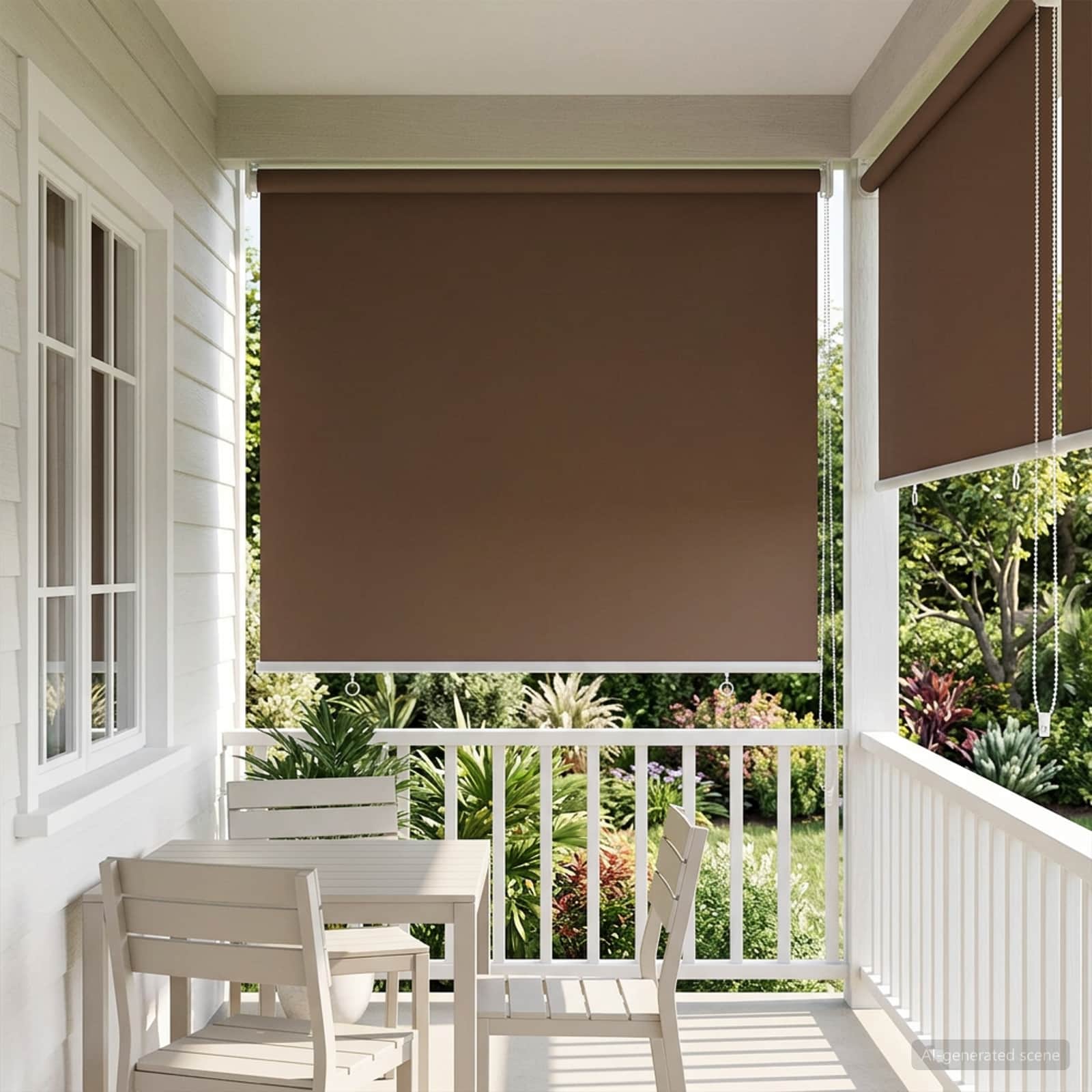 Außen-Rollos mit UV-Schutz Taupe 100 x 230 cm (B x H) Polyester