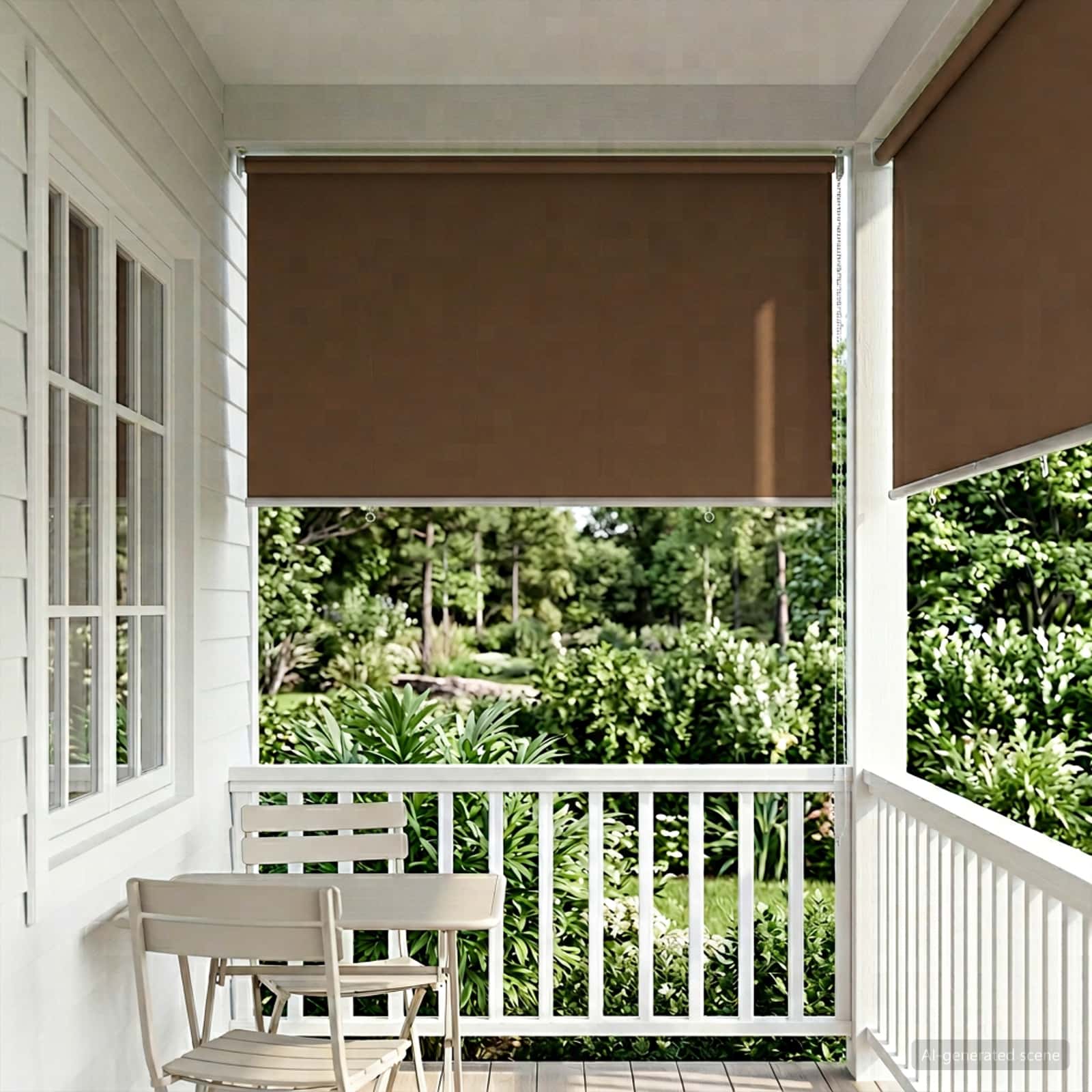 Außen-Rollos mit UV-Schutz Taupe 100 x 230 cm (B x H) Polyester