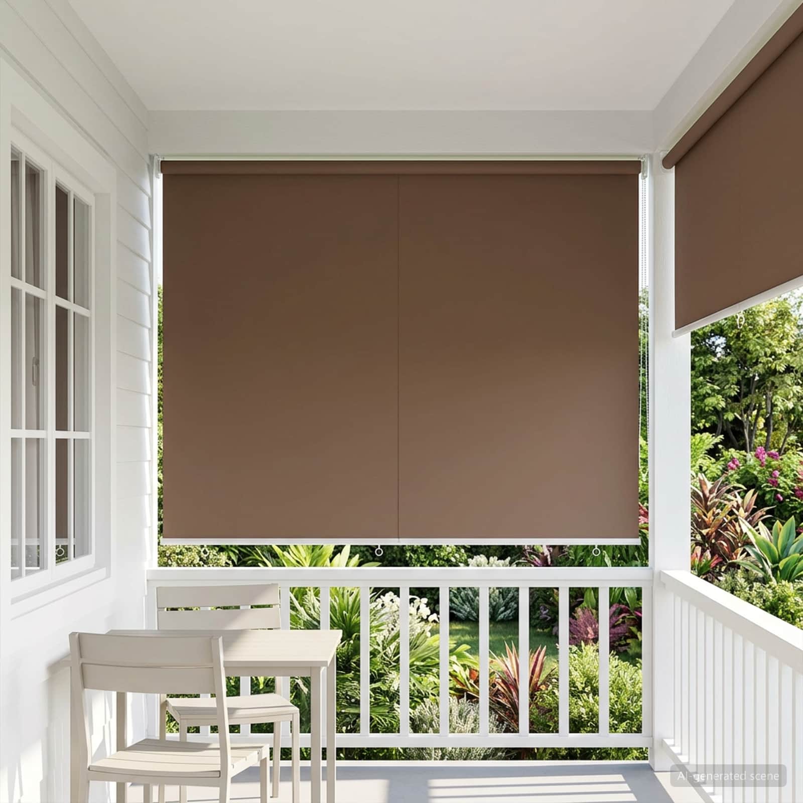Außen-Rollos mit UV-Schutz Taupe 100 x 230 cm (B x H) Polyester