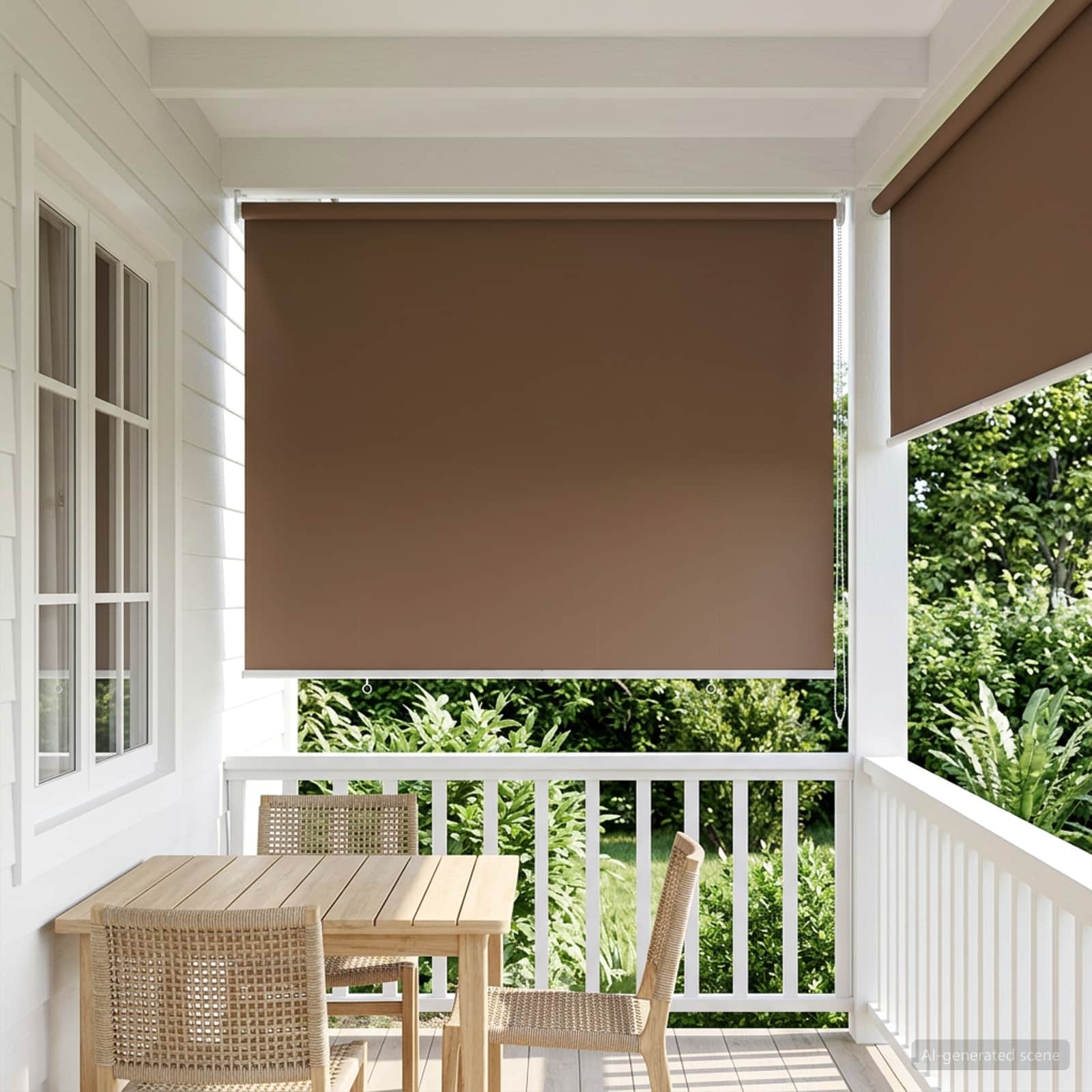 Außen-Rollos mit UV-Schutz Taupe 145 x 230 cm (B x H) Polyester