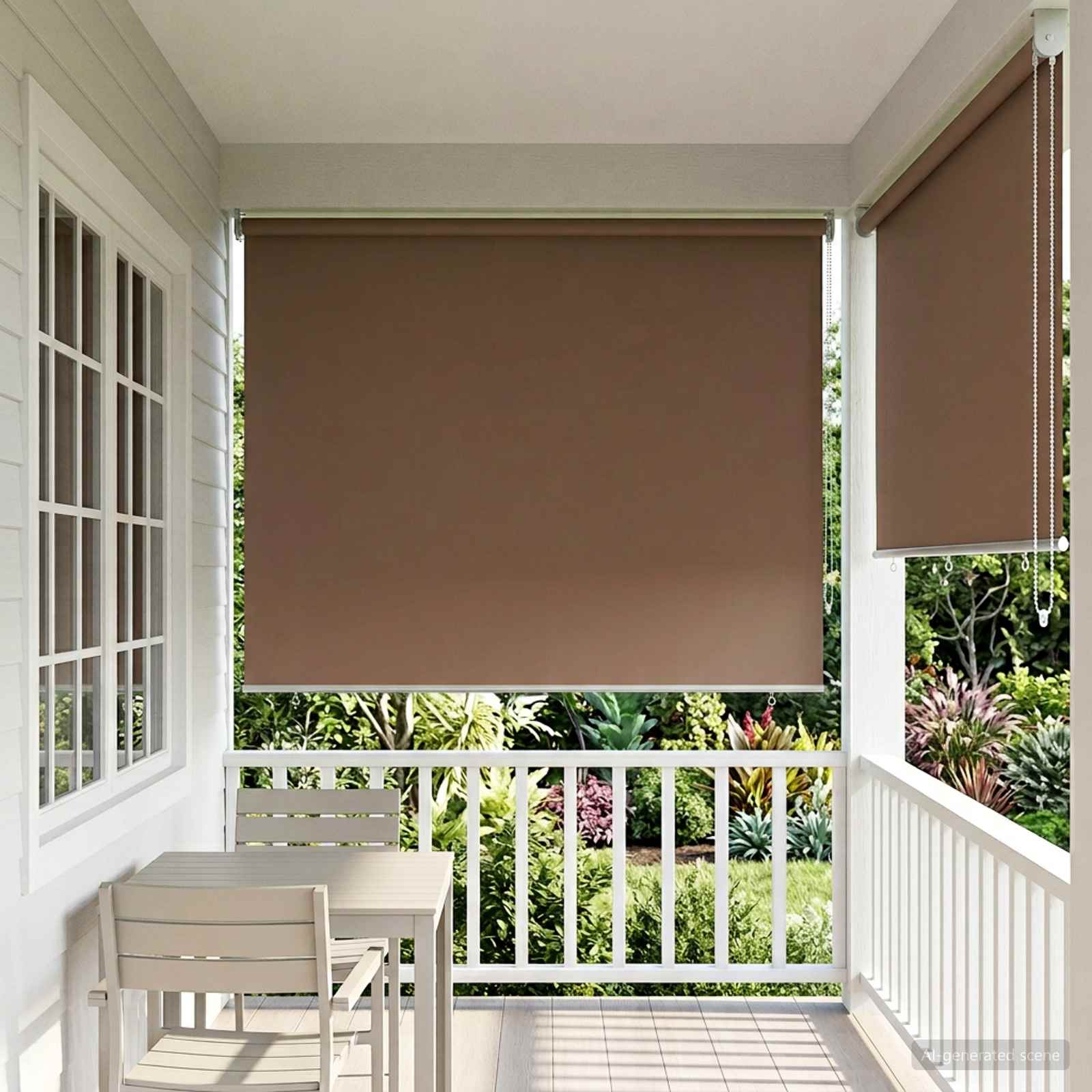 Außen-Rollos mit UV-Schutz Taupe 100 x 230 cm (B x H) Polyester