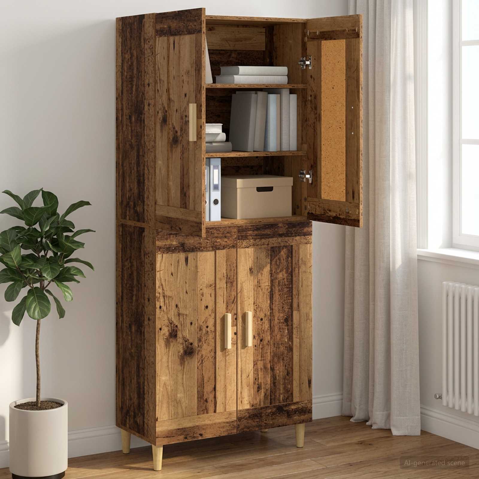 Sideboard Altholz 69,5 x 34 x 90 cm Holzwerkstoff