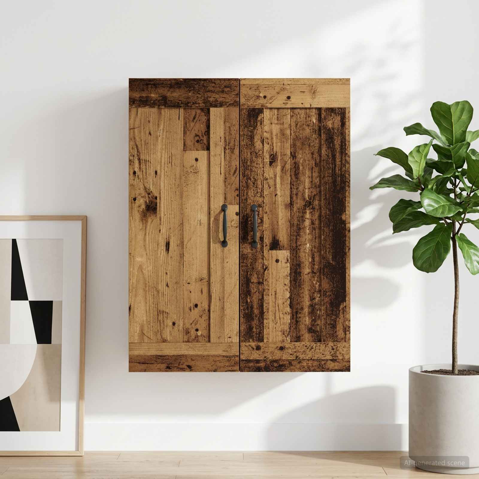 Wandschrank Altholz 69,5 x 34 x 90 cm Holzwerkstoff