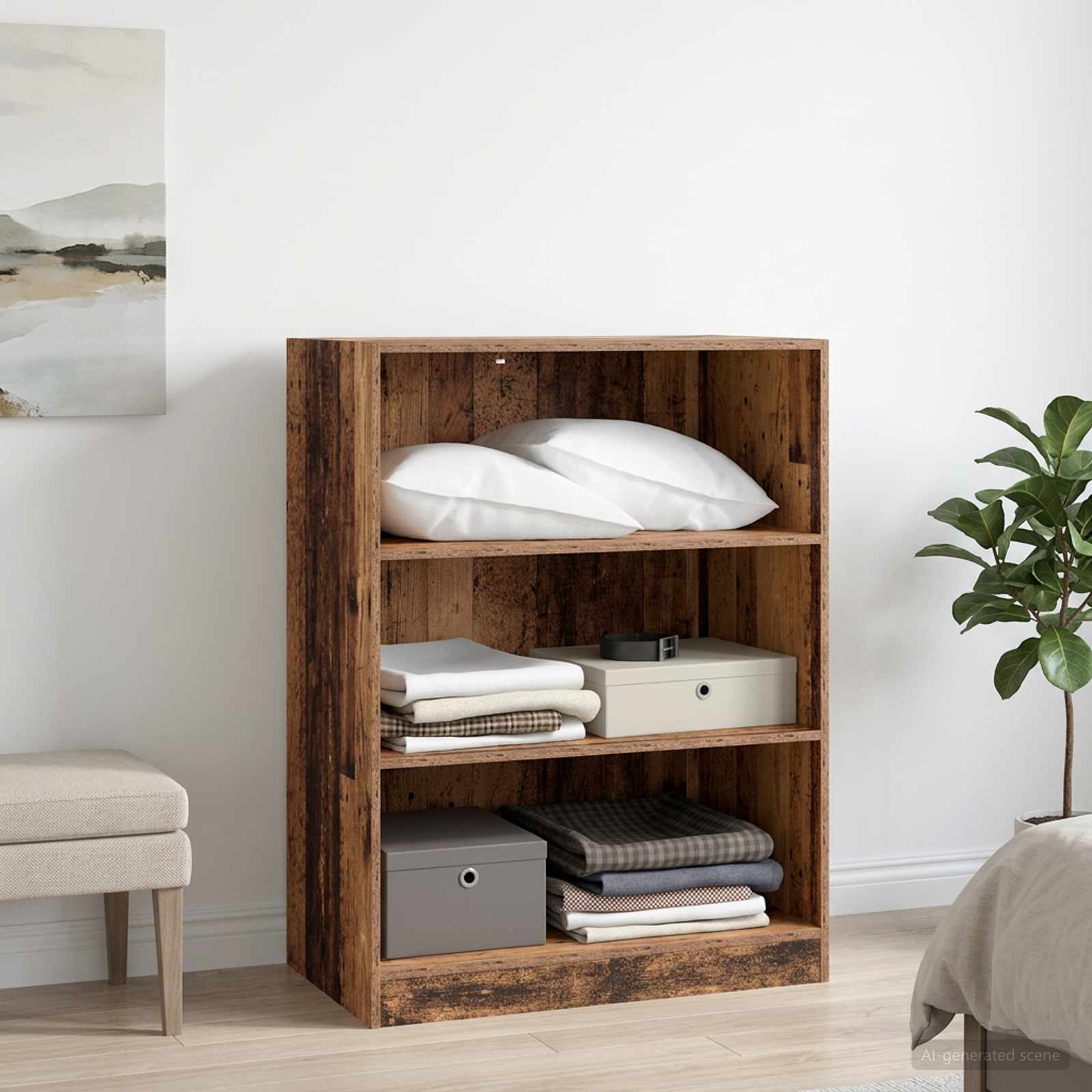 Kleiderschrank Altholz 77 x 48 x 102 cm Holzwerkstoff