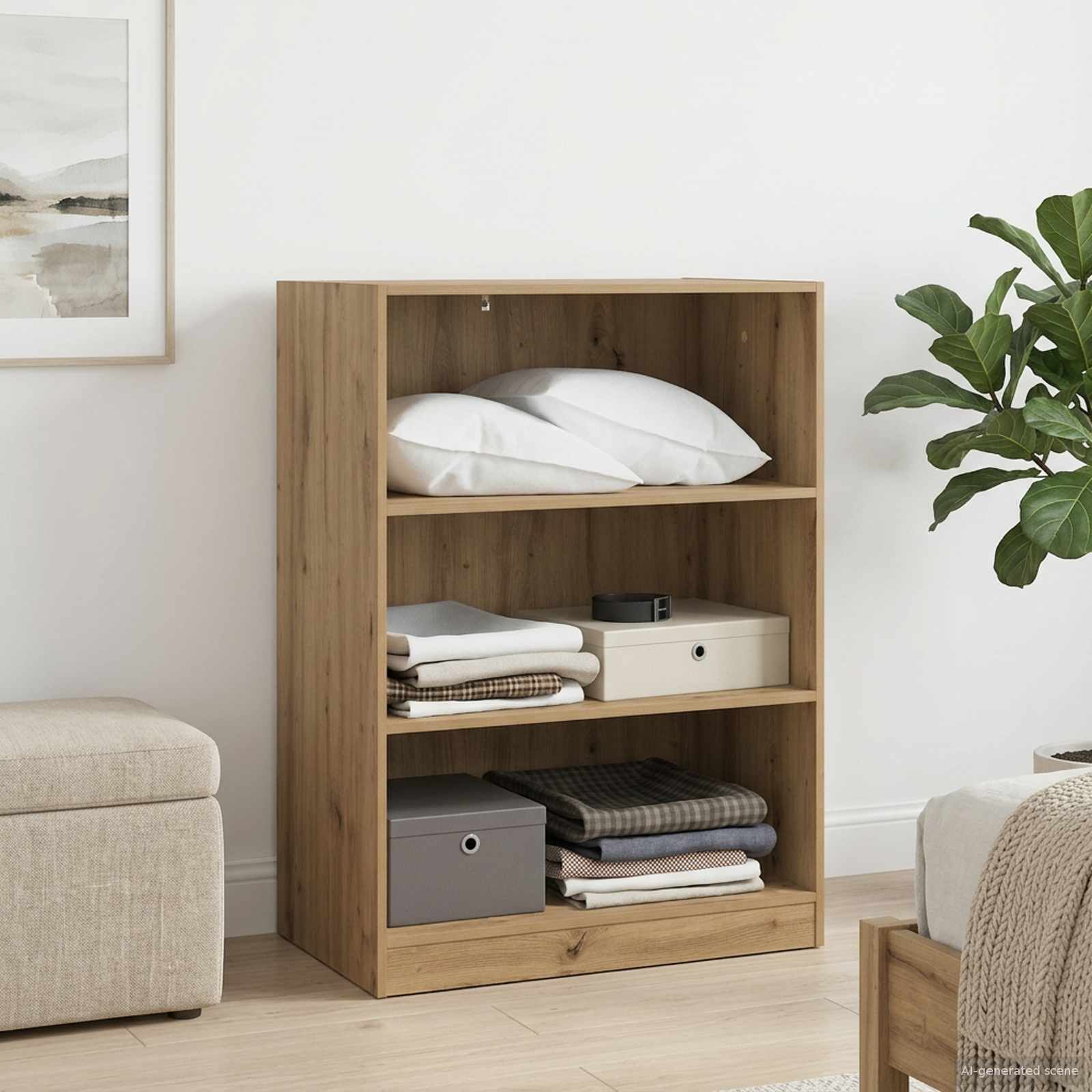 Kleiderschrank Artisan-Eiche 77 x 48 x 102 cm Holzwerkstoff