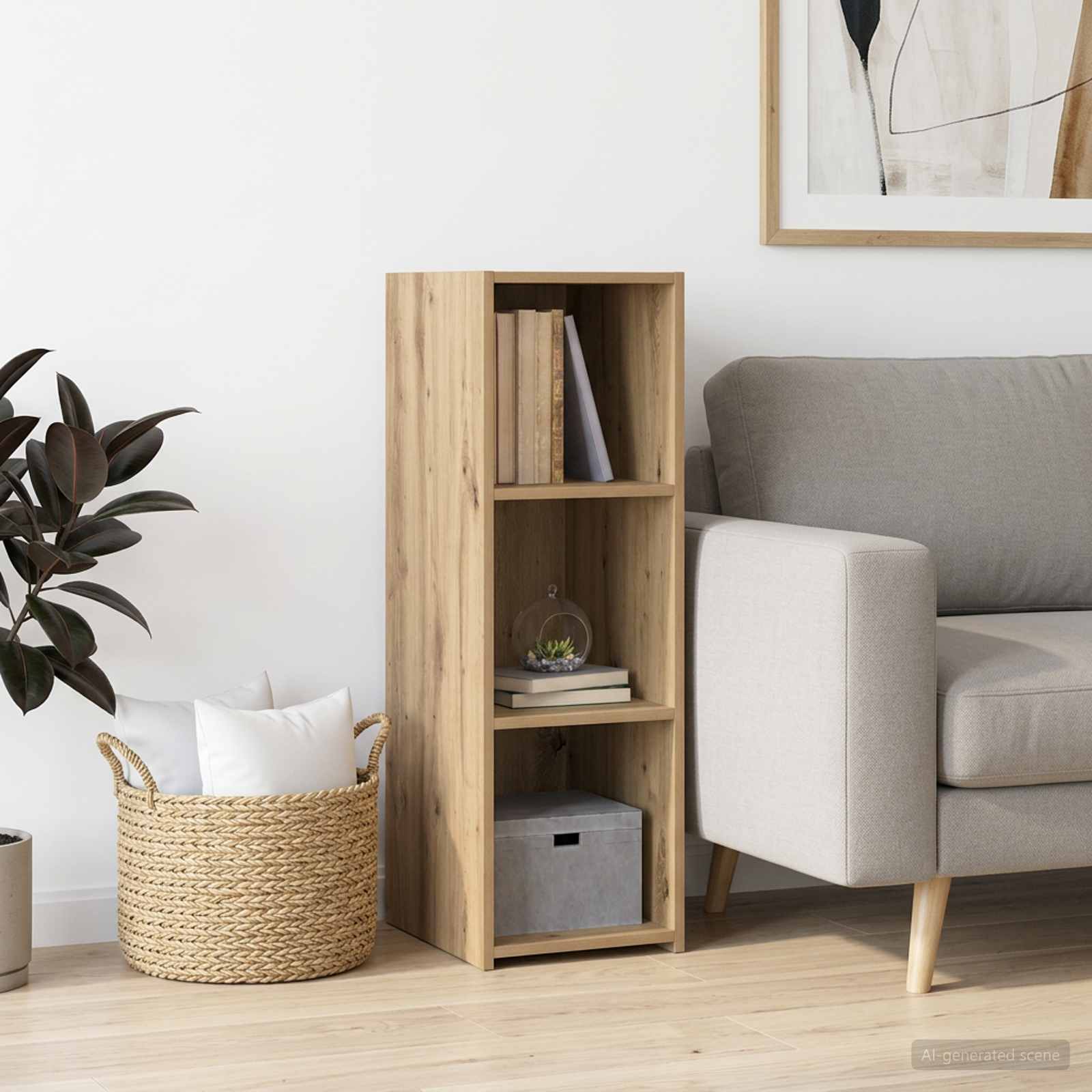 Sideboard Artisan-Eiche 30 x 41 x 93 cm Holzwerkstoff