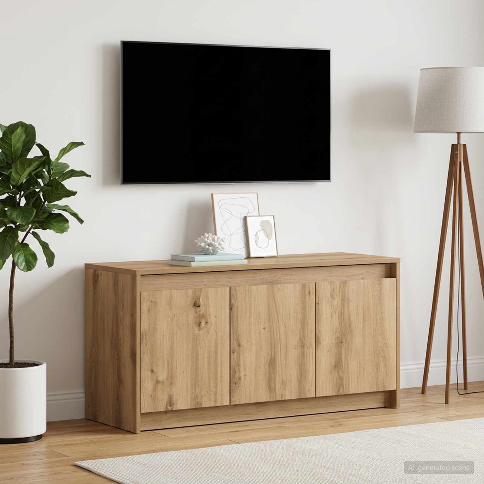 TV-Schränk 100 x 34 x 50 cm Artisan-Eiche Holzwerkstoff