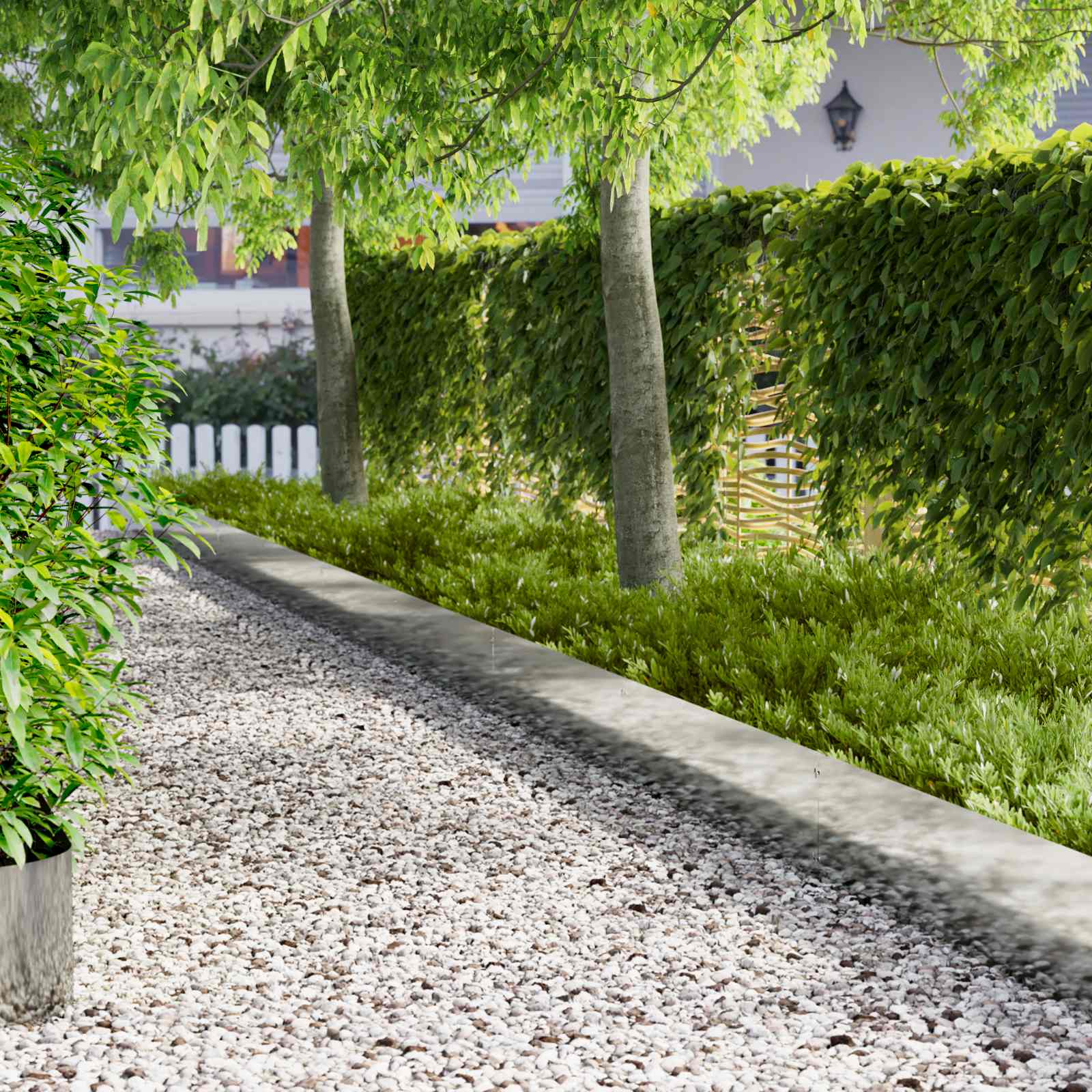 Rasenkante 10 stk. 103 x 30 cm Stahl Silber