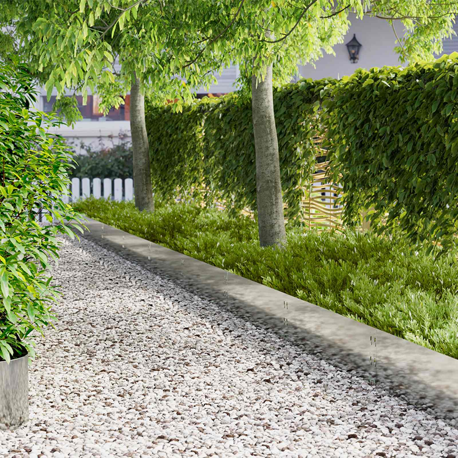 Raseneinfassung 30 stk. 100 x 30 cm Stahl Silber