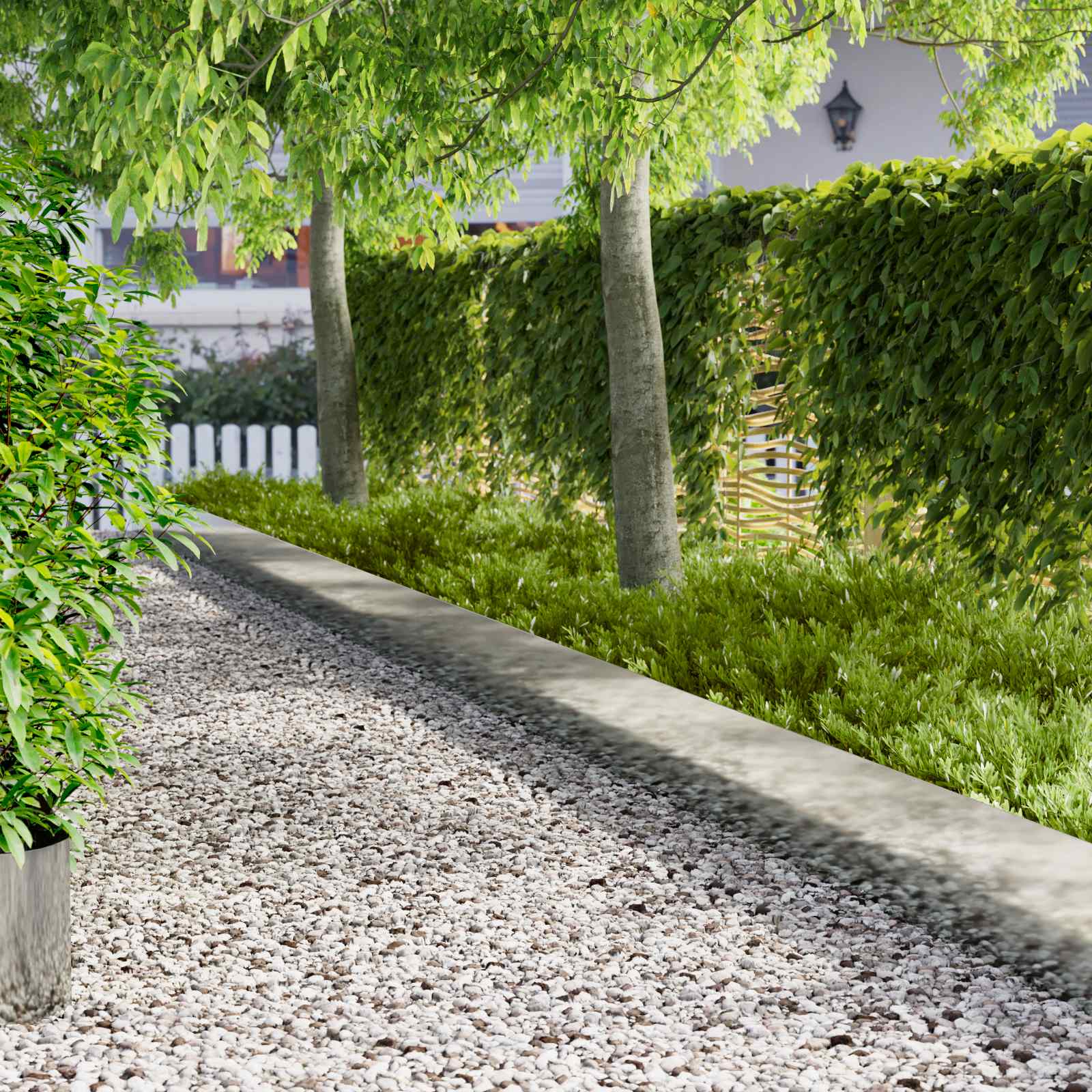 Rasenkante 20 stk. 100 x 22 cm Stahl Silber