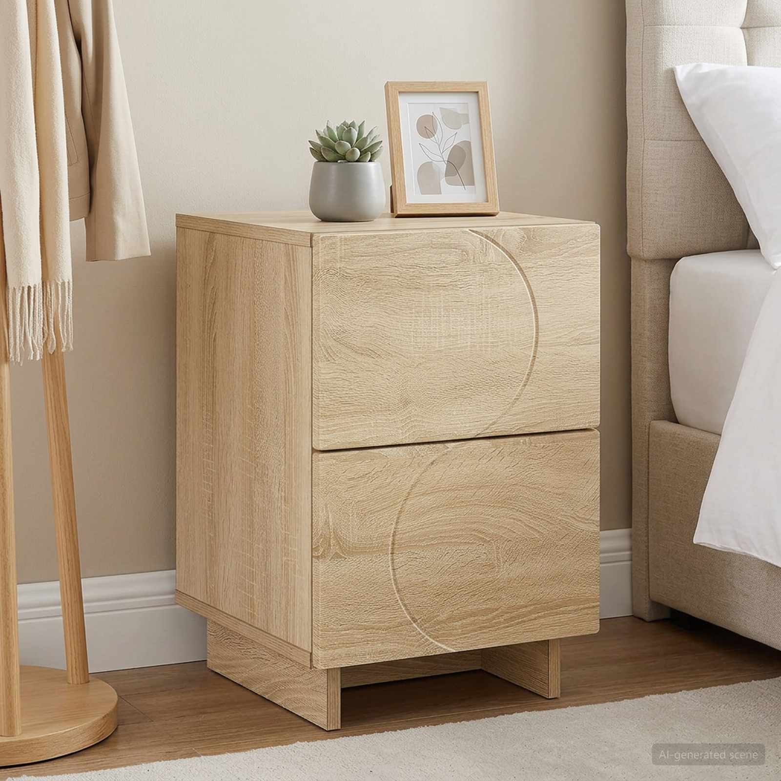 Nachttisch Sonoma-Eiche 33,5 x 34,5 x 50 cm Holzwerkstoff