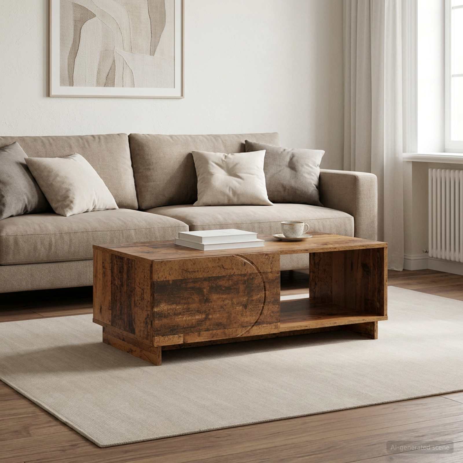 Couchtisch Altholz 95 x 50,5 x 35 cm Holzwerkstoff