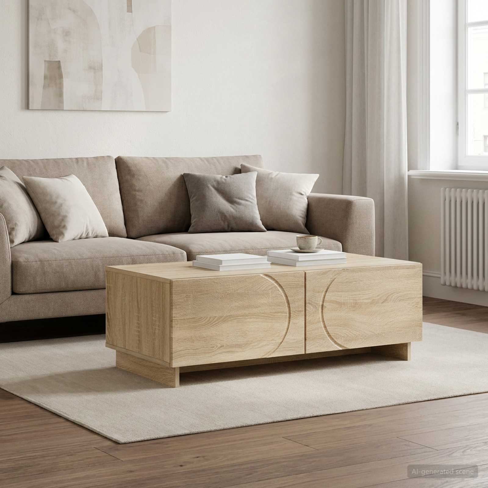 Couchtisch Sonoma-Eiche 102 x 50,5 x 35 cm Holzwerkstoff