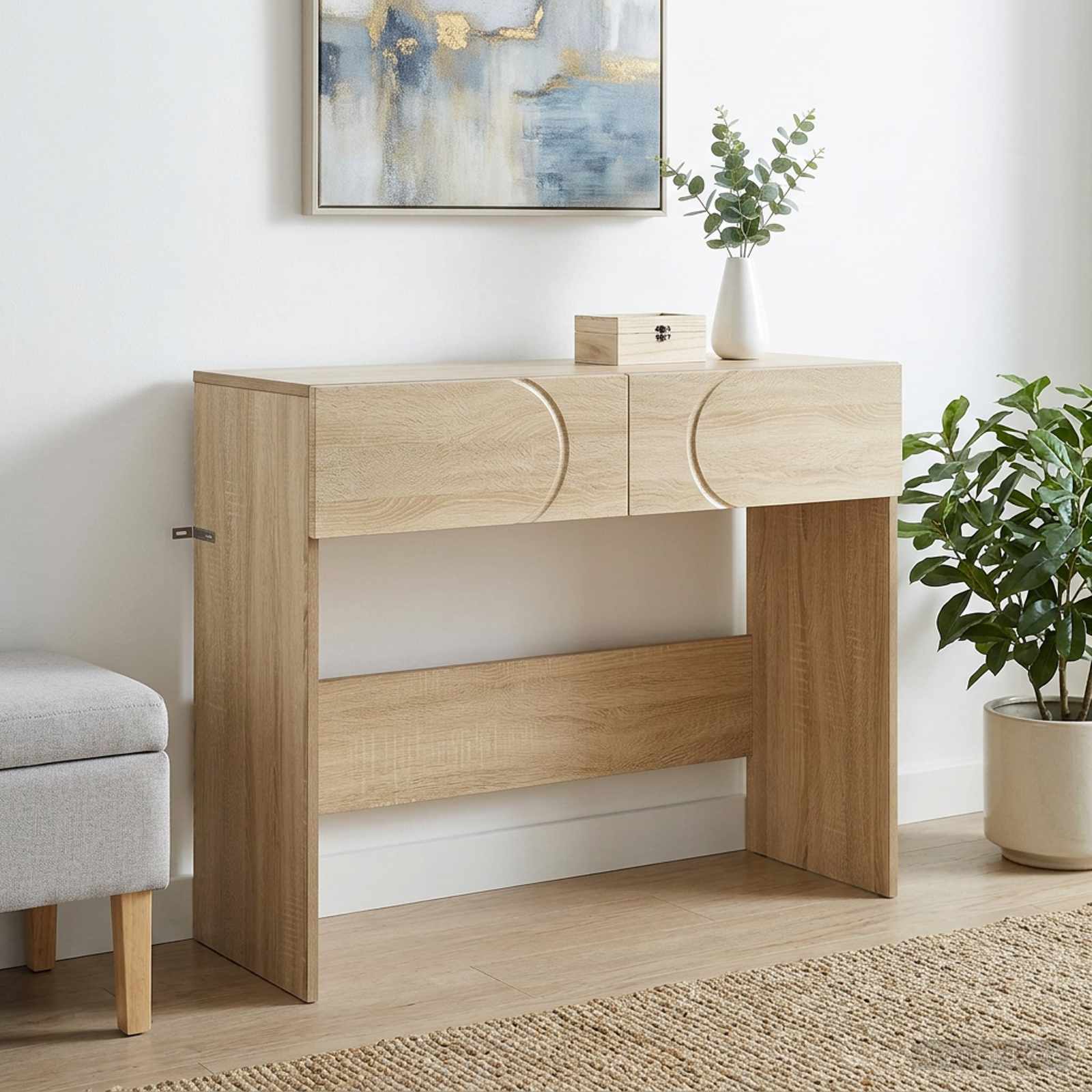 Konsolentisch Sonoma-Eiche 96,5 x 38 x 75 cm Holzwerkstoff