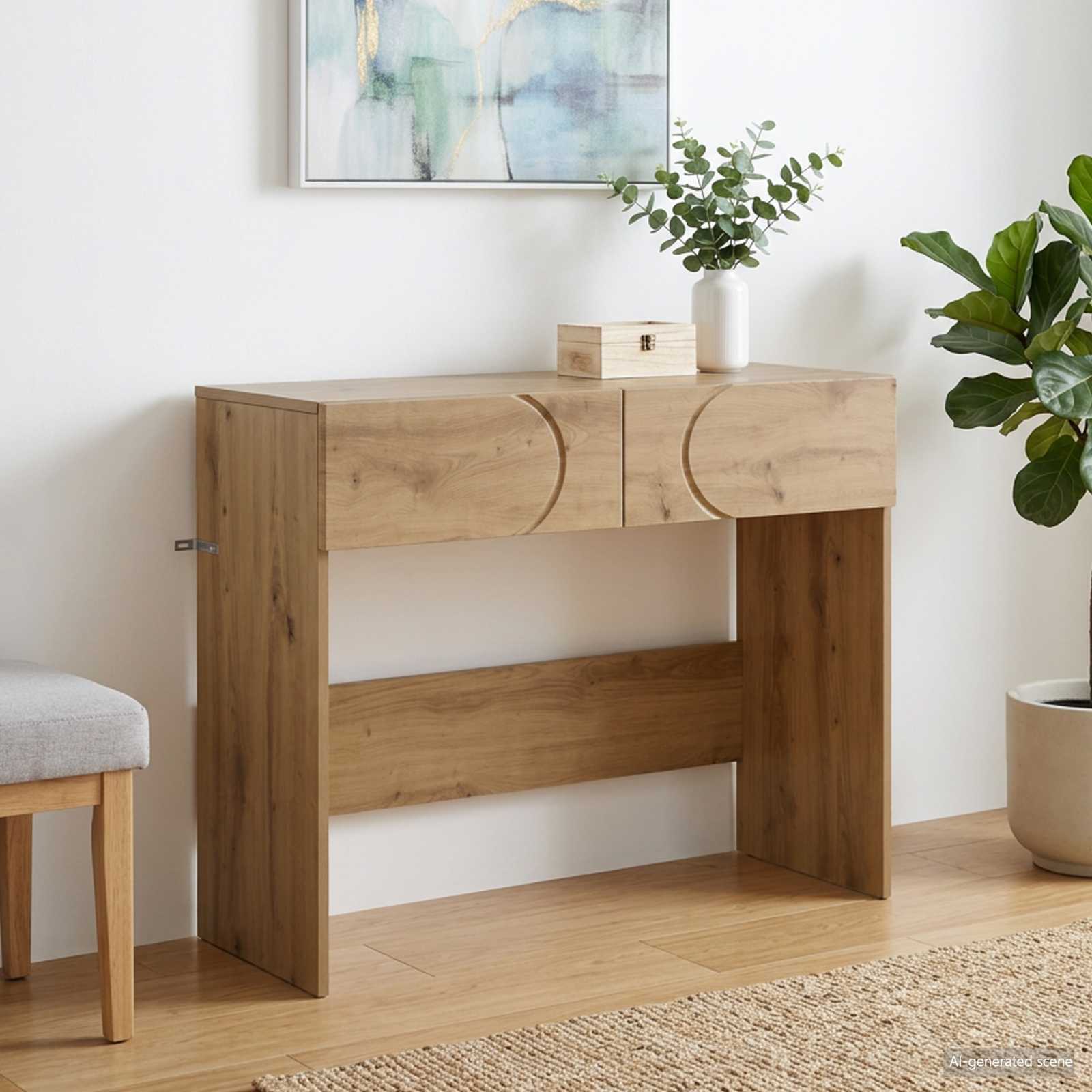 Konsolentisch Artisan-Eiche 96,5 x 38 x 75 cm Holzwerkstoff