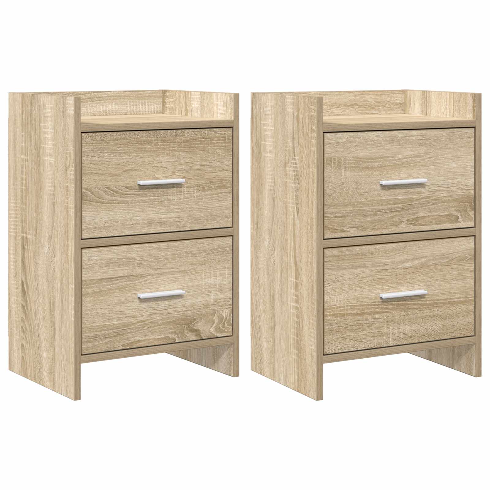 Nachttische 2 stk. Sonoma-Eiche 40 x 30 x 60 cm Holzwerkstoff