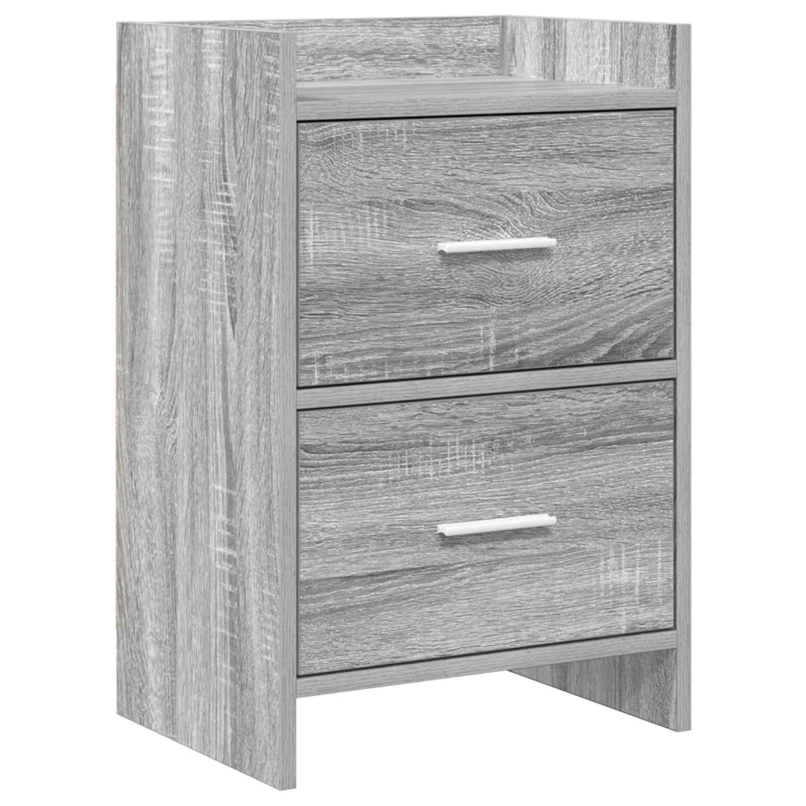 Nachttische Grau Sonoma 40 x 30 x 60 cm Holzwerkstoff
