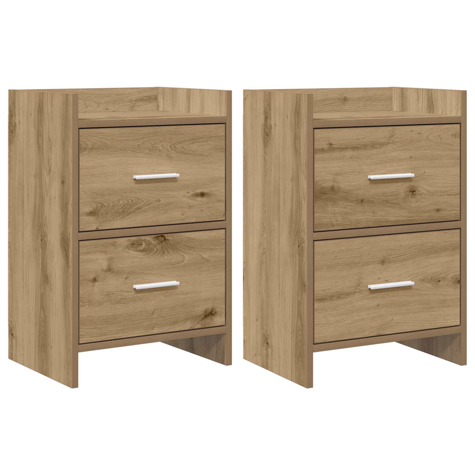 Nachttische 2 stk. Artisan-Eiche 40 x 30 x 60 cm Holzwerkstoff