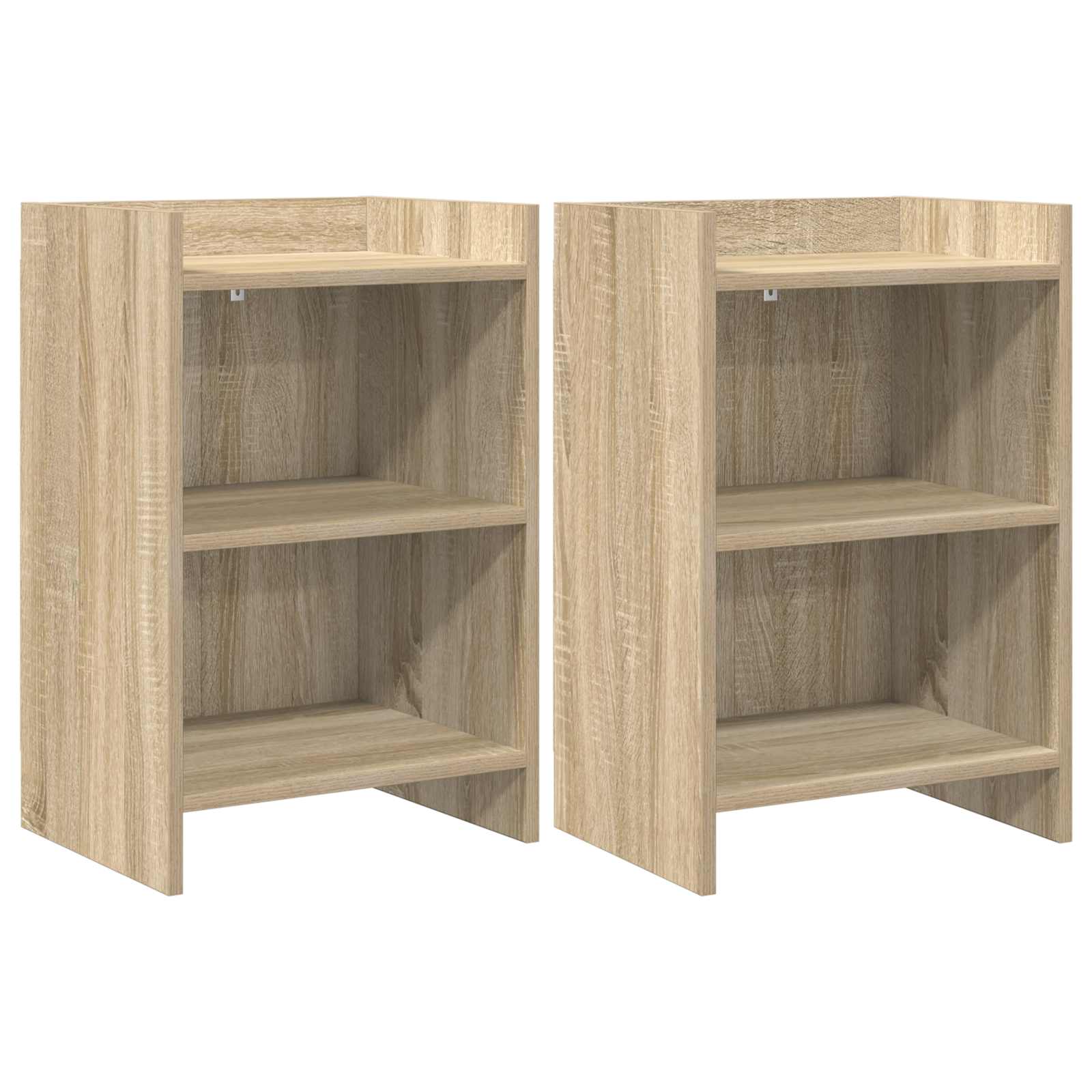 Nachttische 2 stk. Sonoma-Eiche 40 x 30 x 60 cm Holzwerkstoff