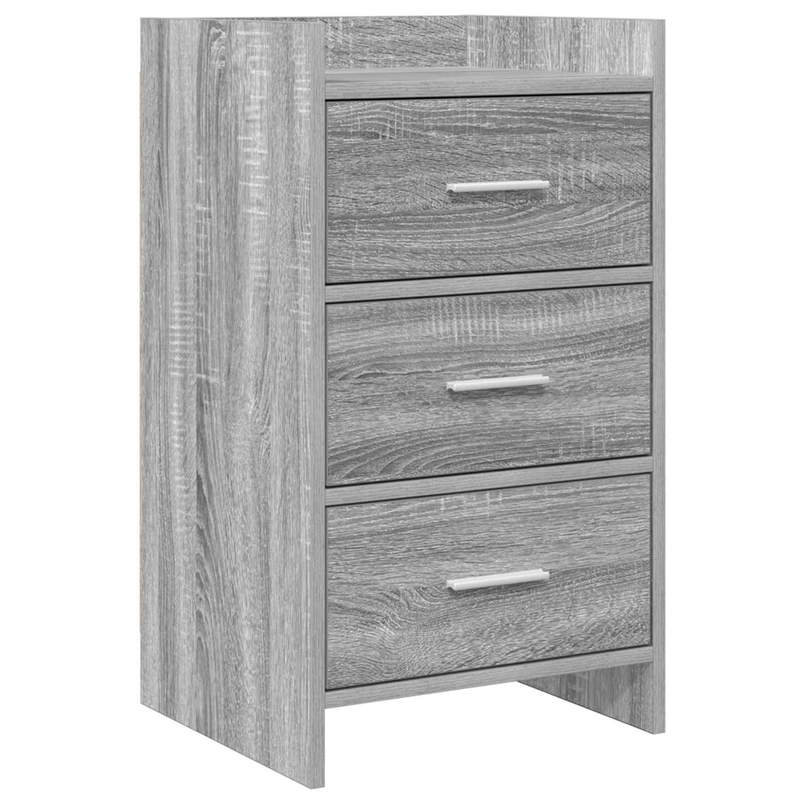 Nachttische Grau Sonoma 40 x 36 x 70 cm Holzwerkstoff