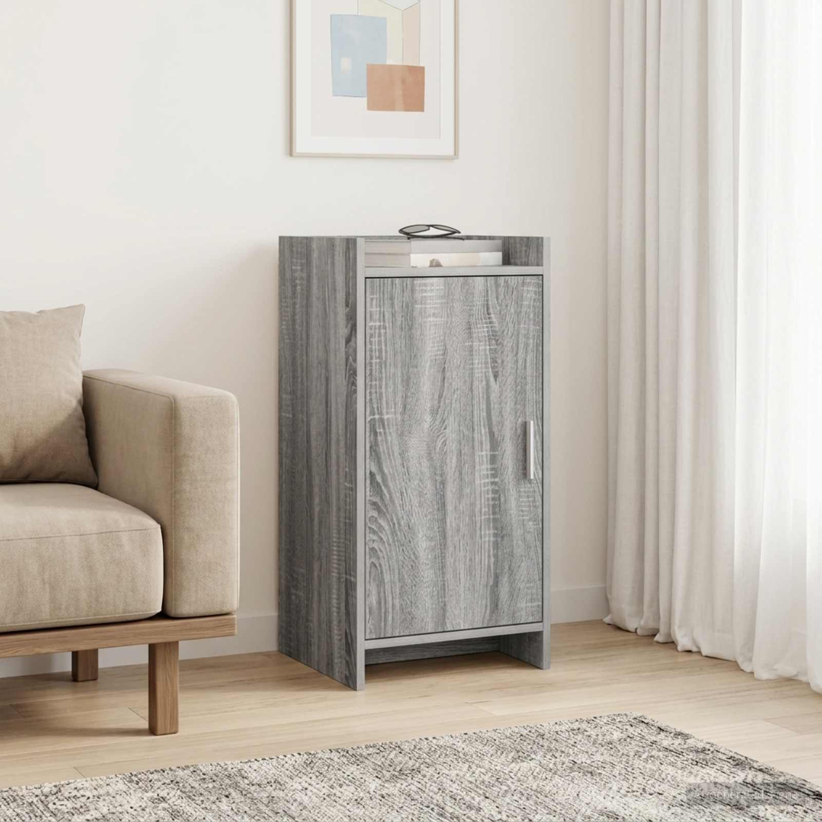 Sideboard Grau Sonoma 40 x 36 x 80 cm Holzwerkstoff