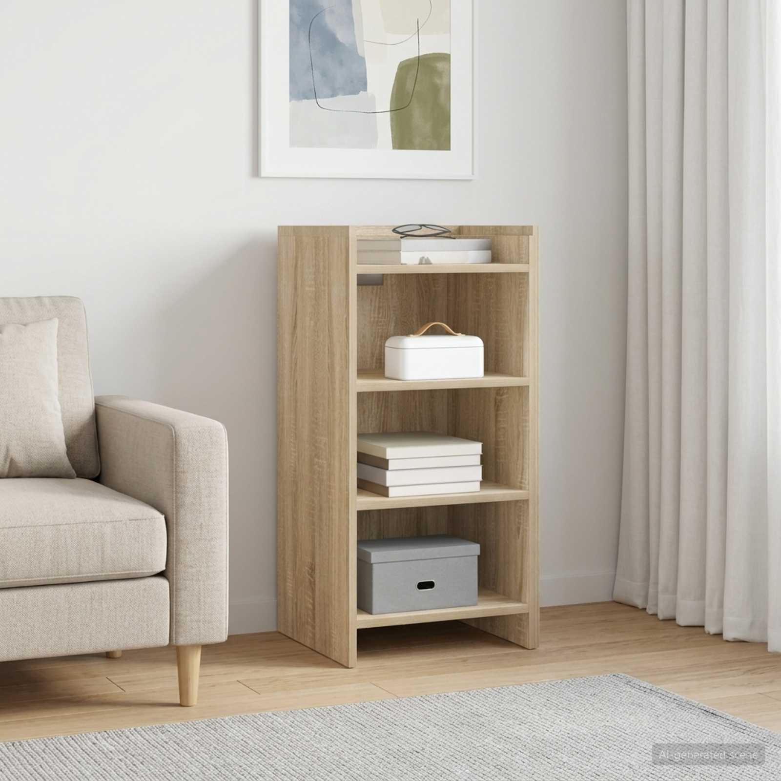 Sideboard Sonoma-Eiche 40 x 36 x 80 cm Holzwerkstoff