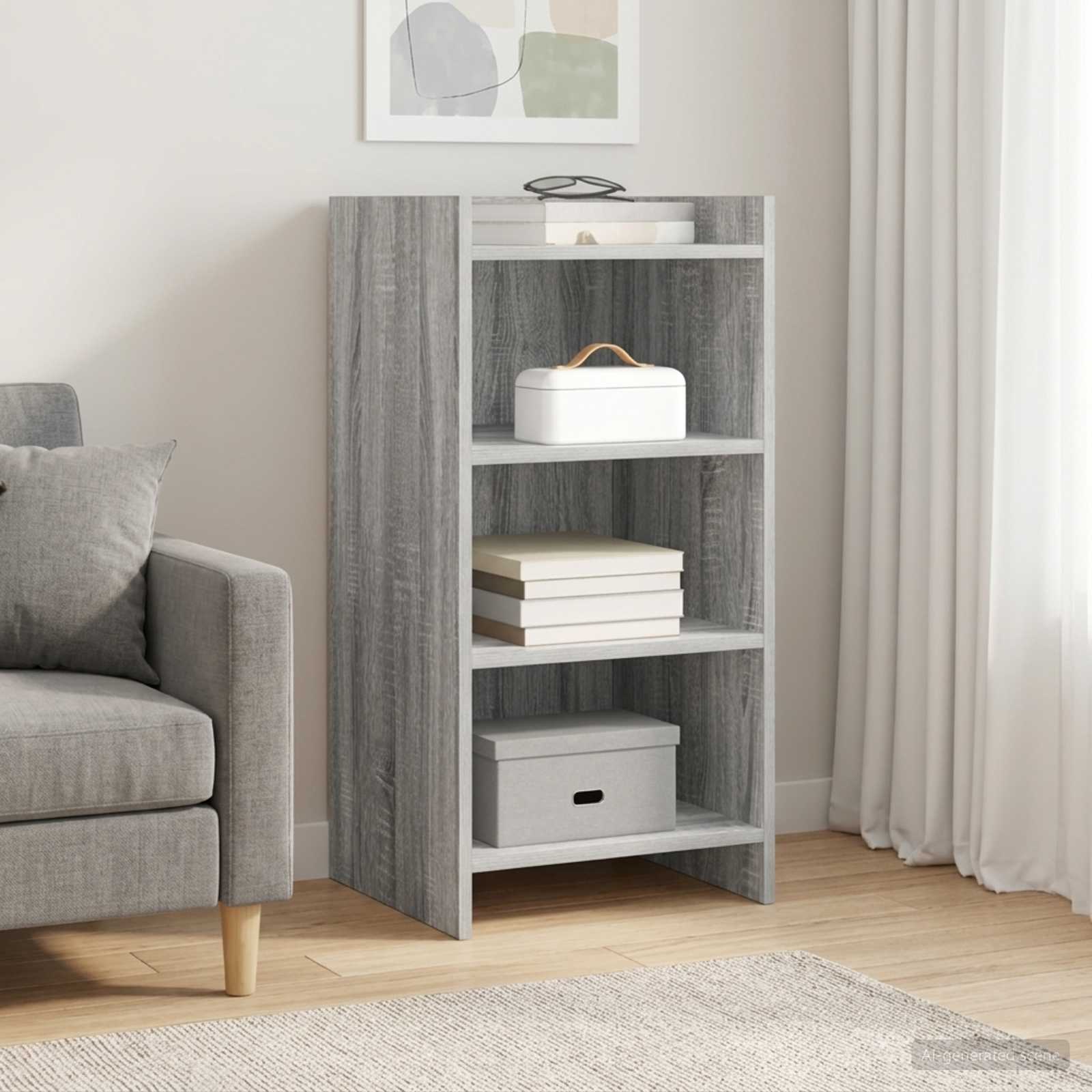 Sideboard Grau Sonoma 40 x 36 x 80 cm Holzwerkstoff