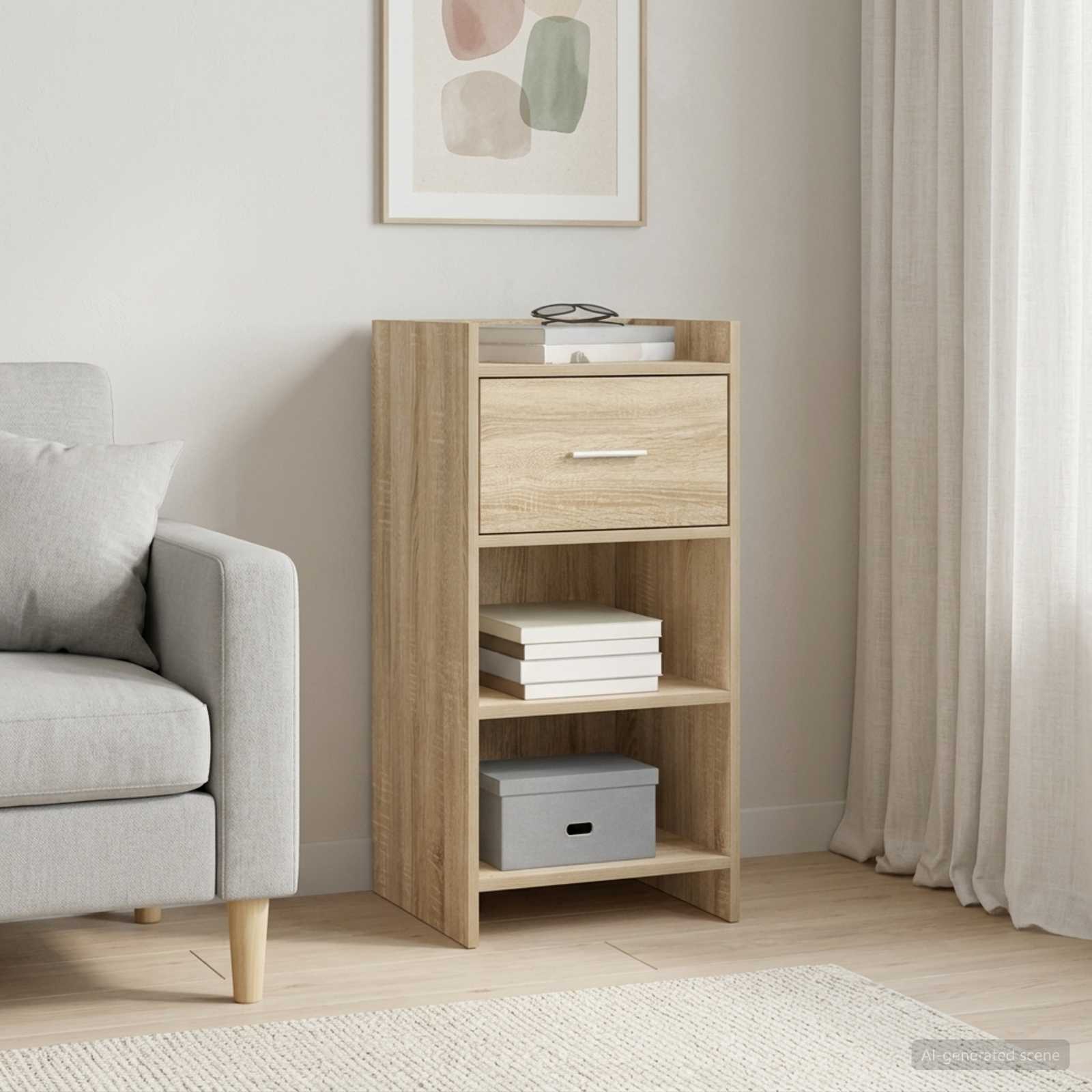 Sideboard Sonoma-Eiche 40 x 36 x 80 cm Holzwerkstoff
