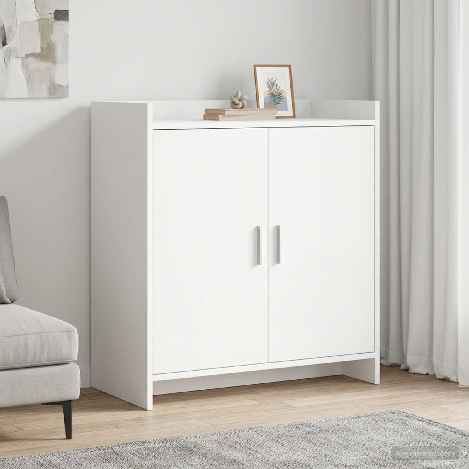 Sideboard Weiß 72 x 36 x 80 cm Holzwerkstoff