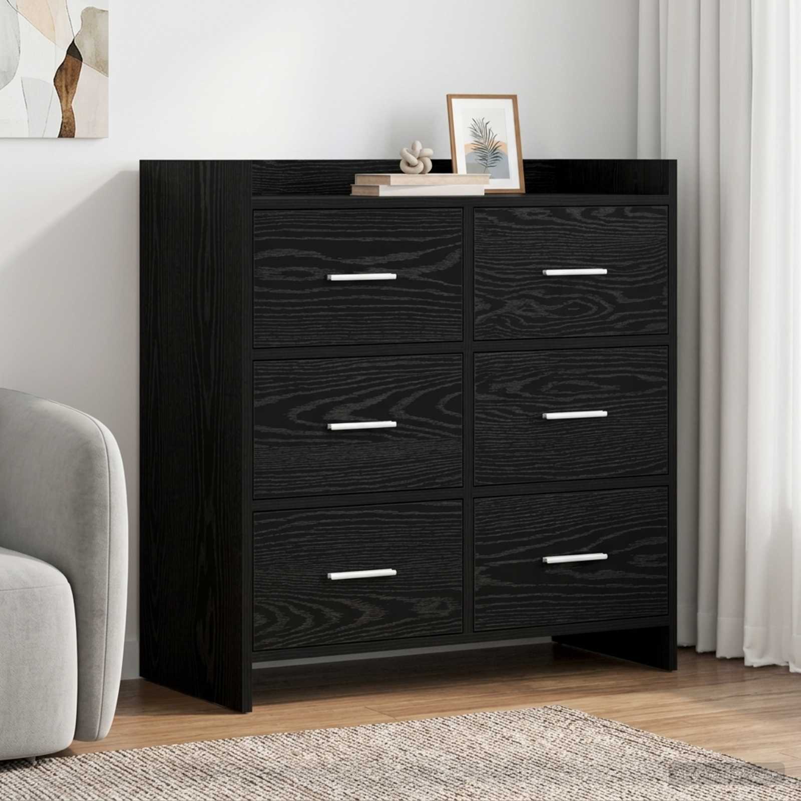 Sideboard Schwarze Eiche 75 x 33 x 80 cm Holzwerkstoff