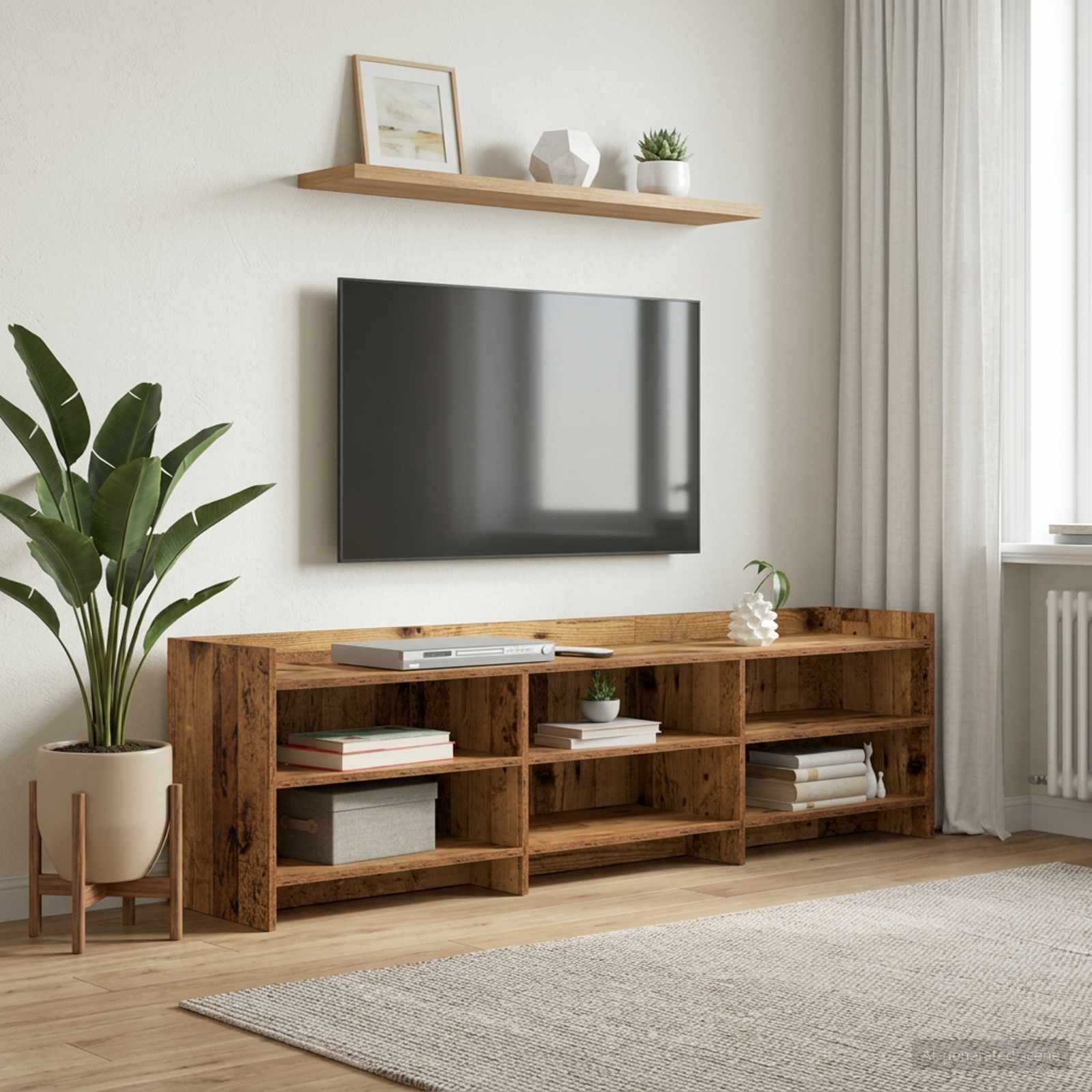 TV-Schränk 168 x 33 x 47 cm Altholz Holzwerkstoff