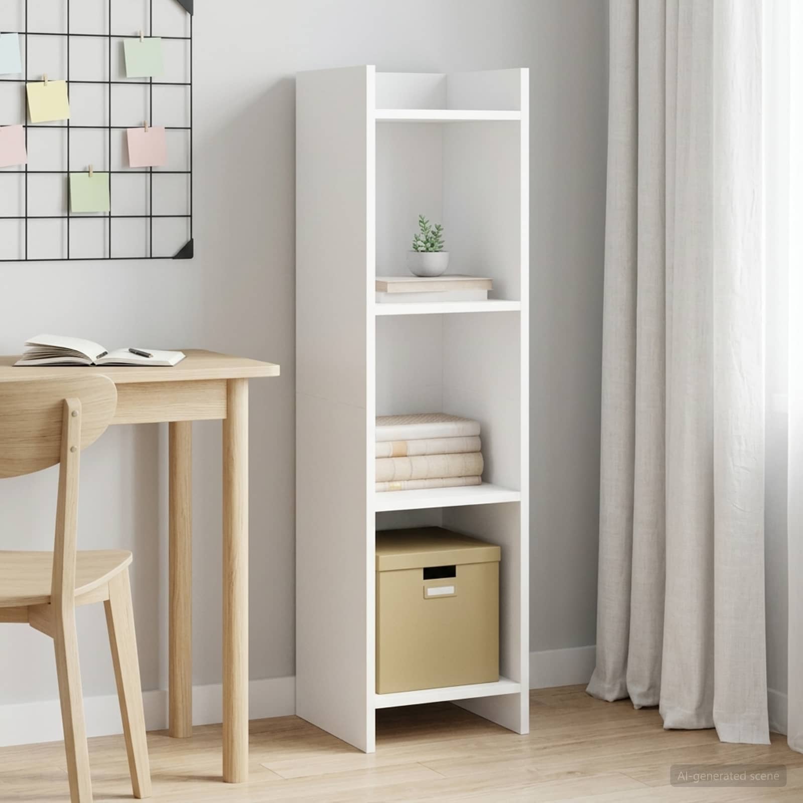 Bücherregal Weiß 30 x 30 x 111 cm Holzwerkstoff