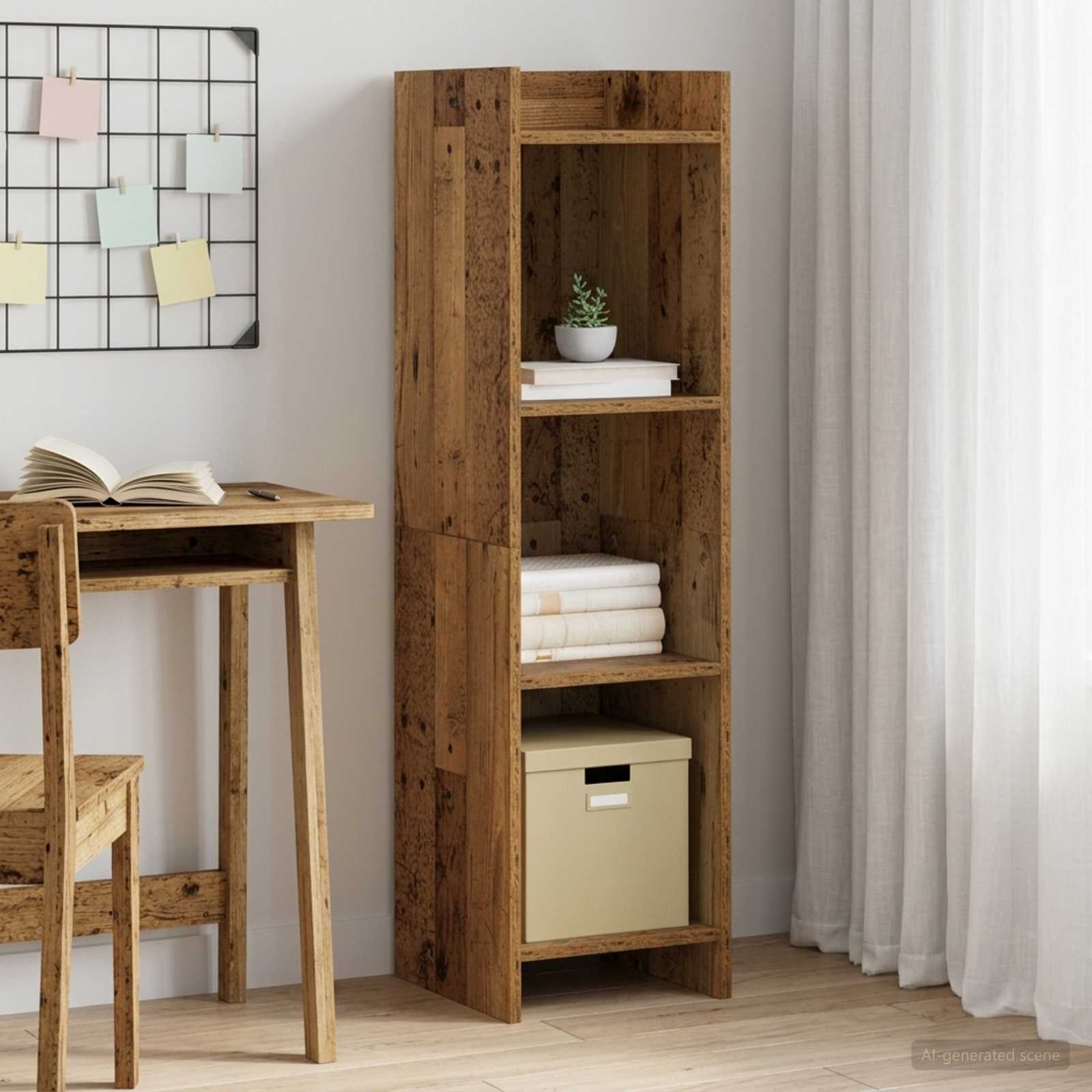 Bücherregal Altholz 30 x 30 x 111 cm Holzwerkstoff