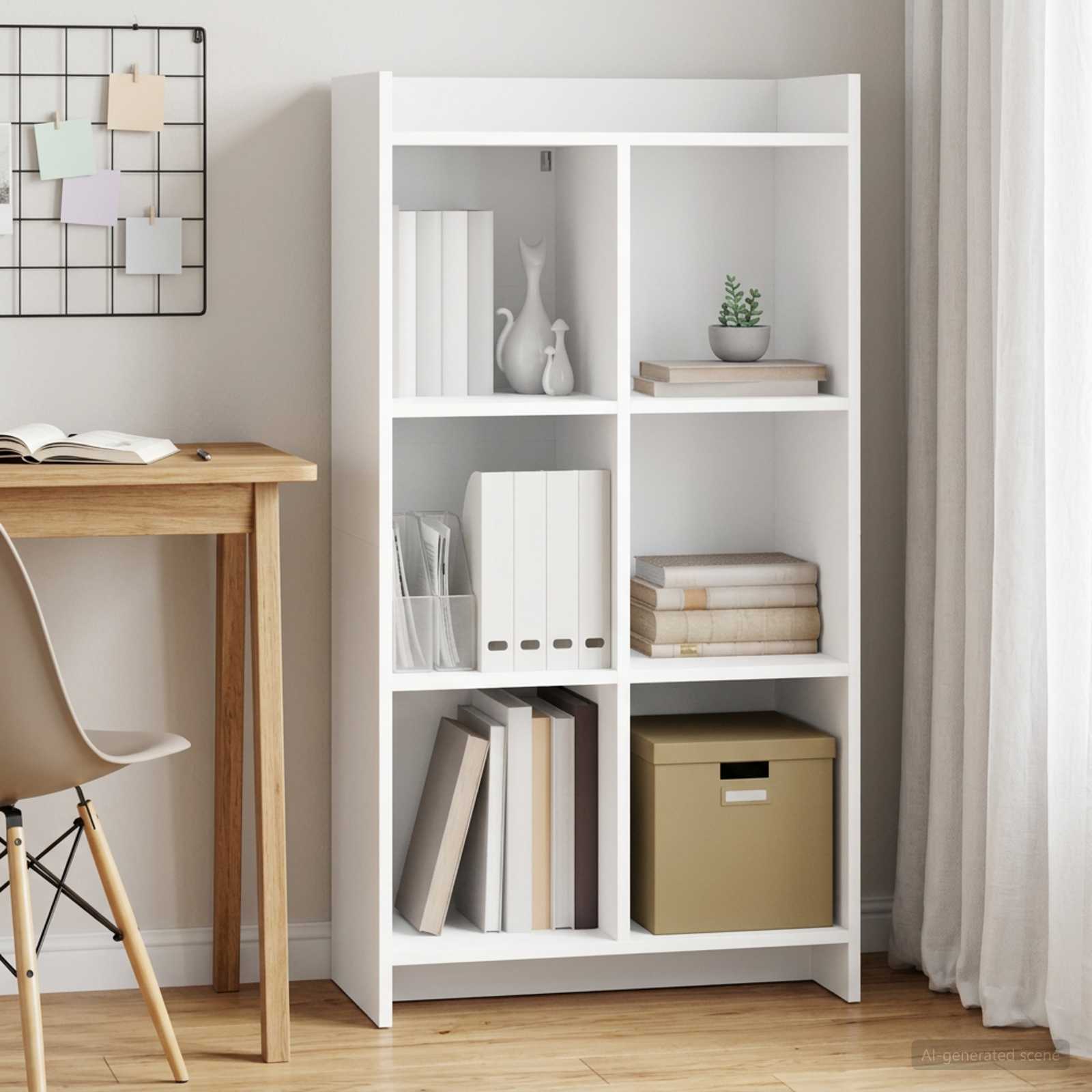 Bücherregal Weiß 59 x 30 x 111 cm Holzwerkstoff