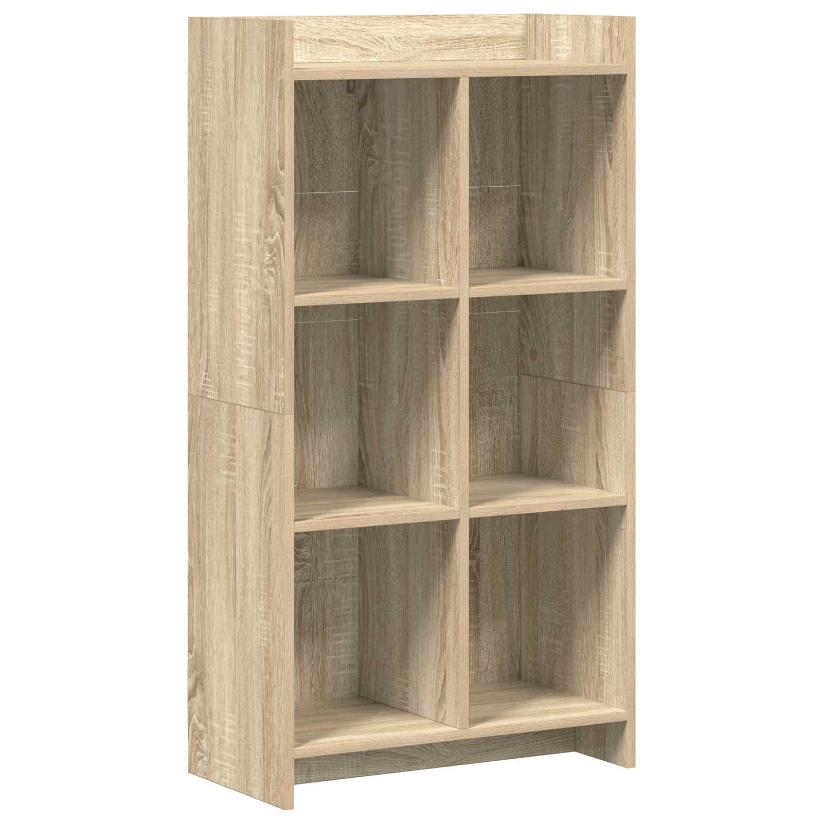 Bücherregal Sonoma-Eiche 59 x 30 x 111 cm Holzwerkstoff
