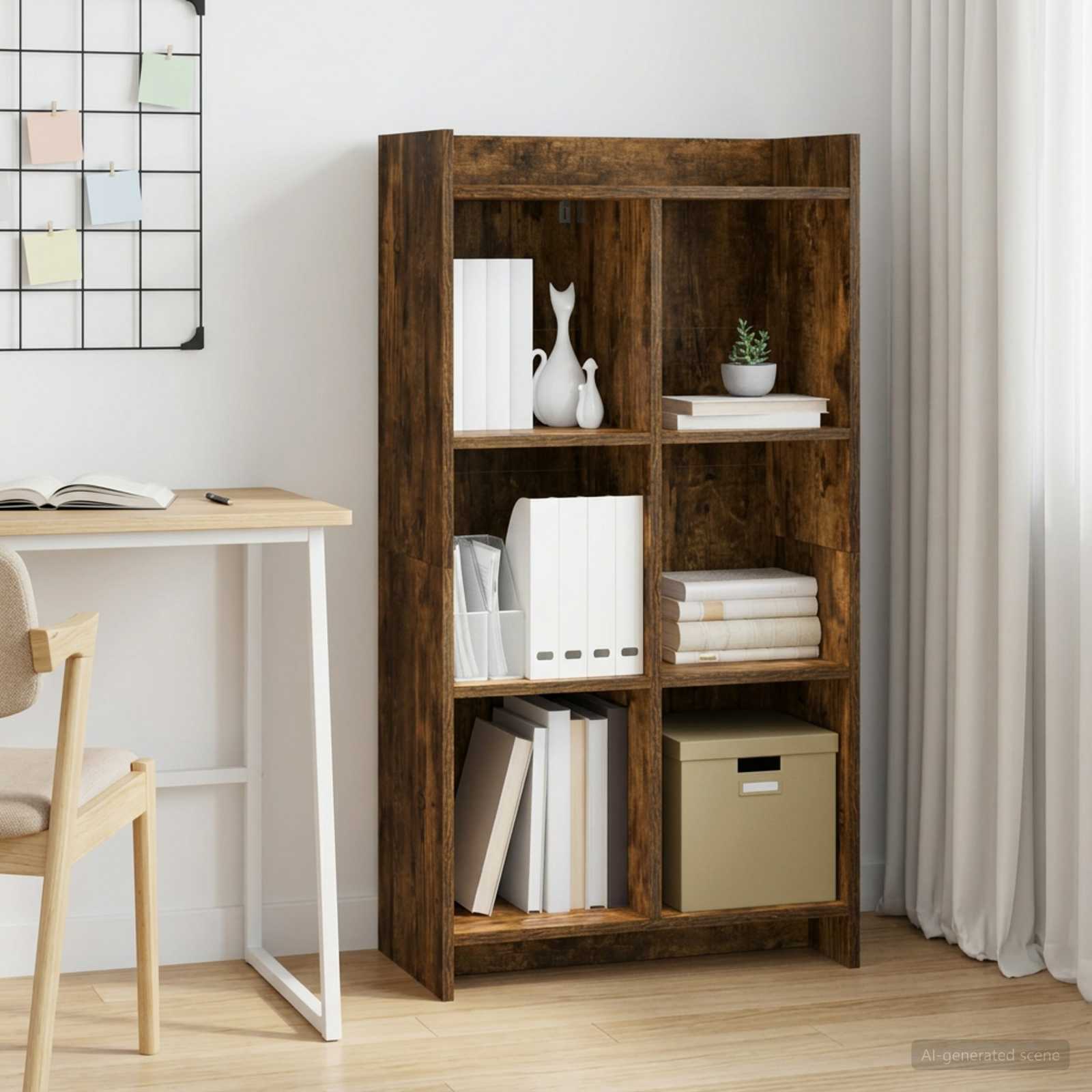 Bücherregal Geräucherte Eiche 59 x 30 x 111 cm Holzwerkstoff