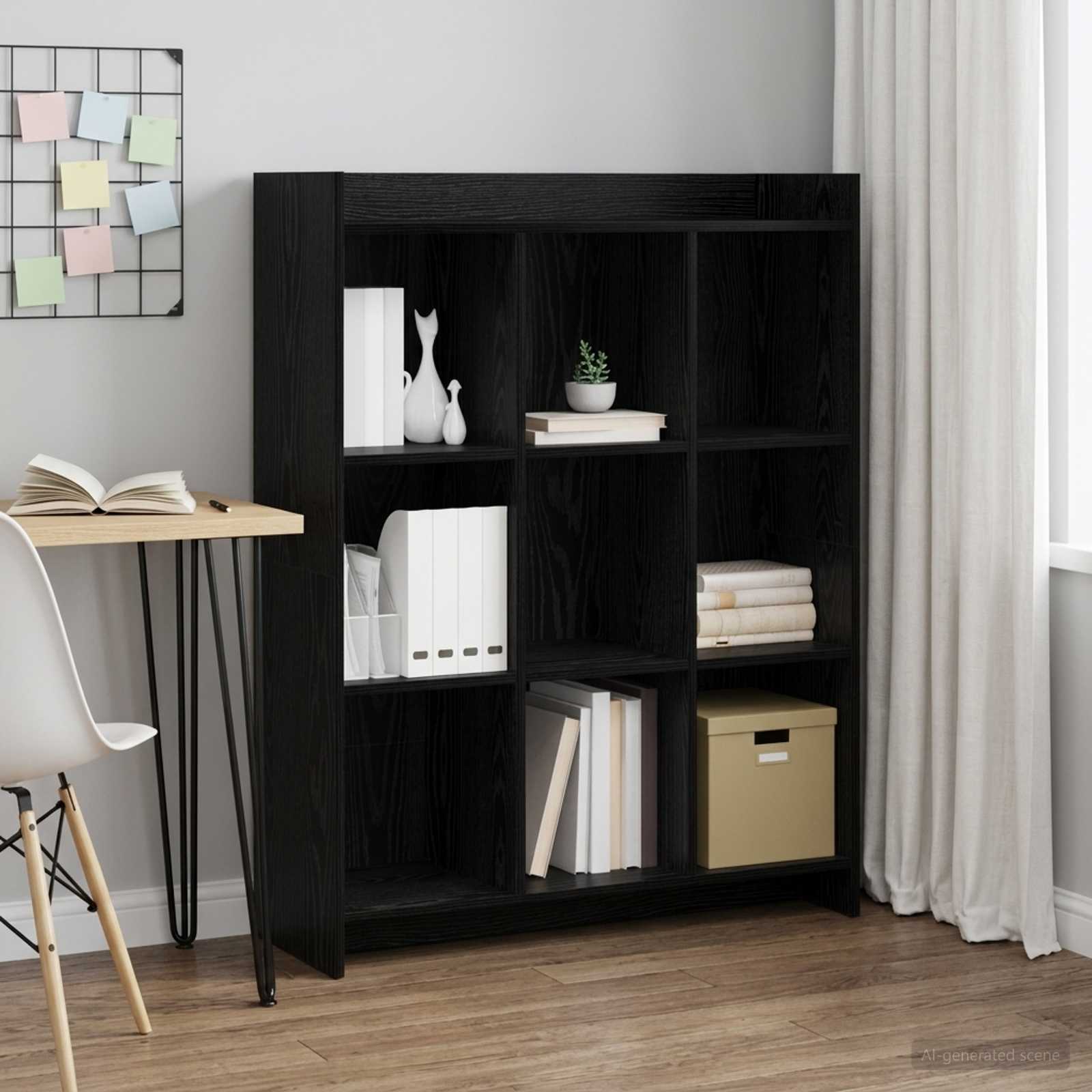 Bücherregal Schwarze Eiche 87,5 x 30 x 111 cm Holzwerkstoff
