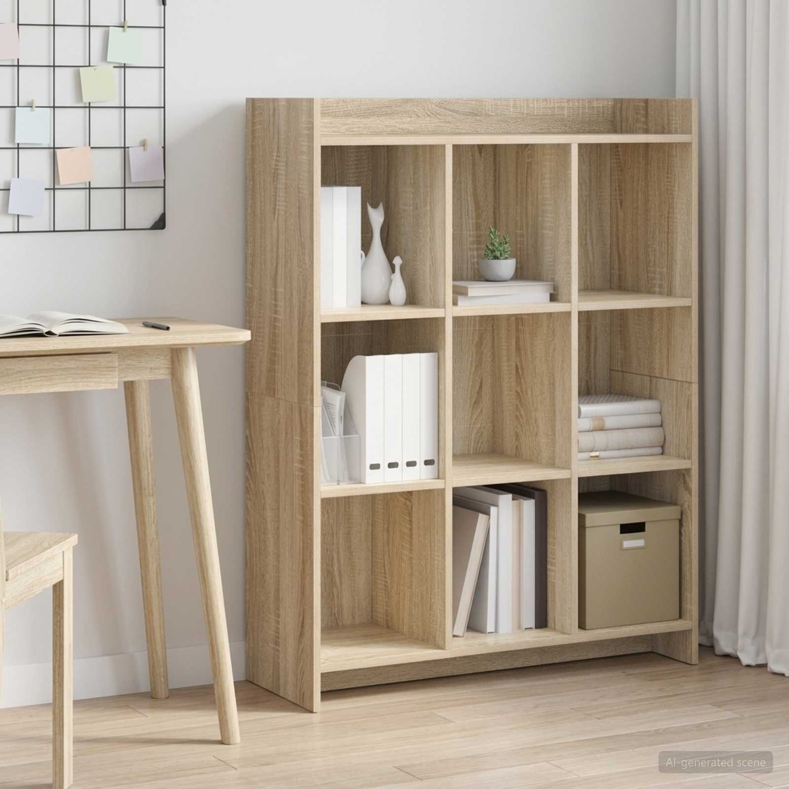 Bücherregal Sonoma-Eiche 87,5 x 30 x 111 cm Holzwerkstoff