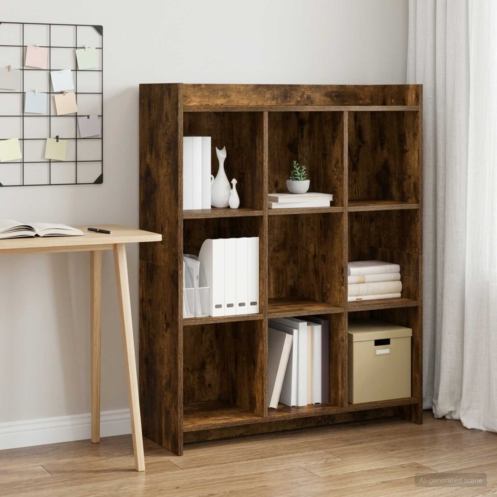 Bücherregal Geräucherte Eiche 87,5 x 30 x 111 cm Holzwerkstoff