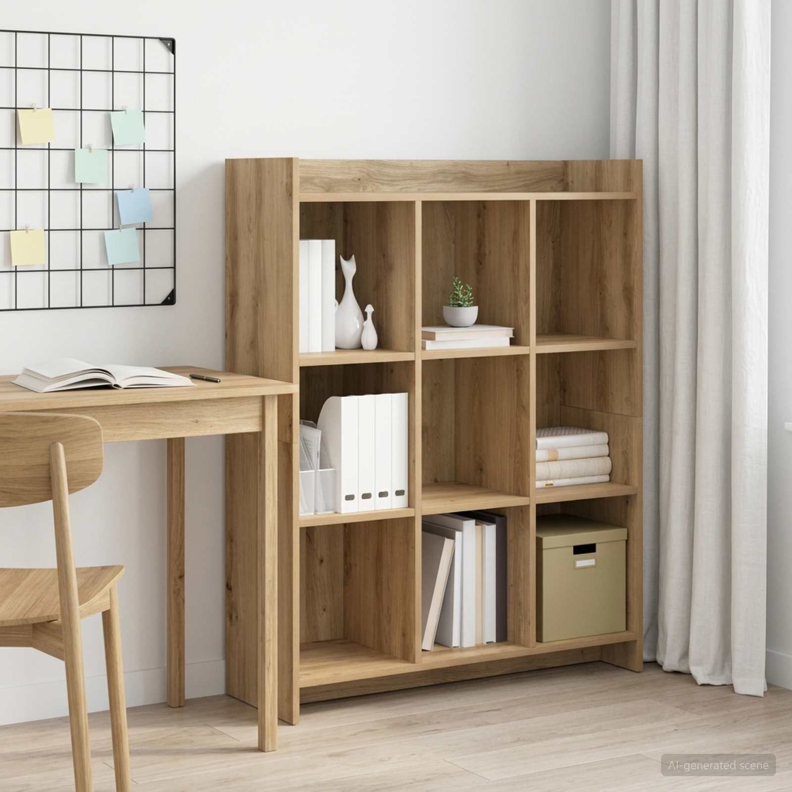 Bücherregal 9 Ebenen 87,5 x 30 x 111 cm Holzwerkstoff