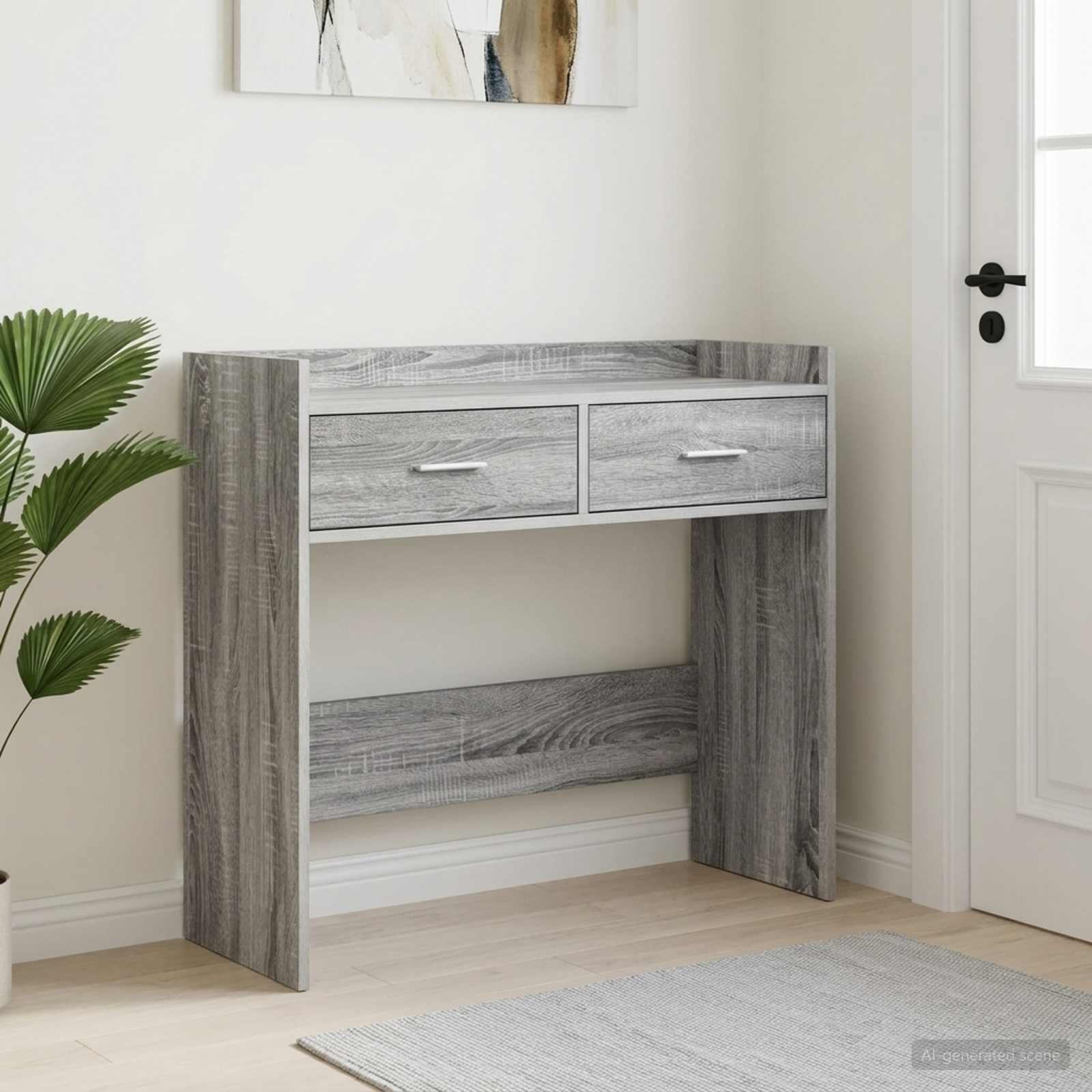 Konsolentisch Grau Sonoma 90 x 35 x 80 cm Holzwerkstoff